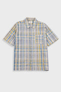 Gabe Shirt - Yellow Blue Cut Check