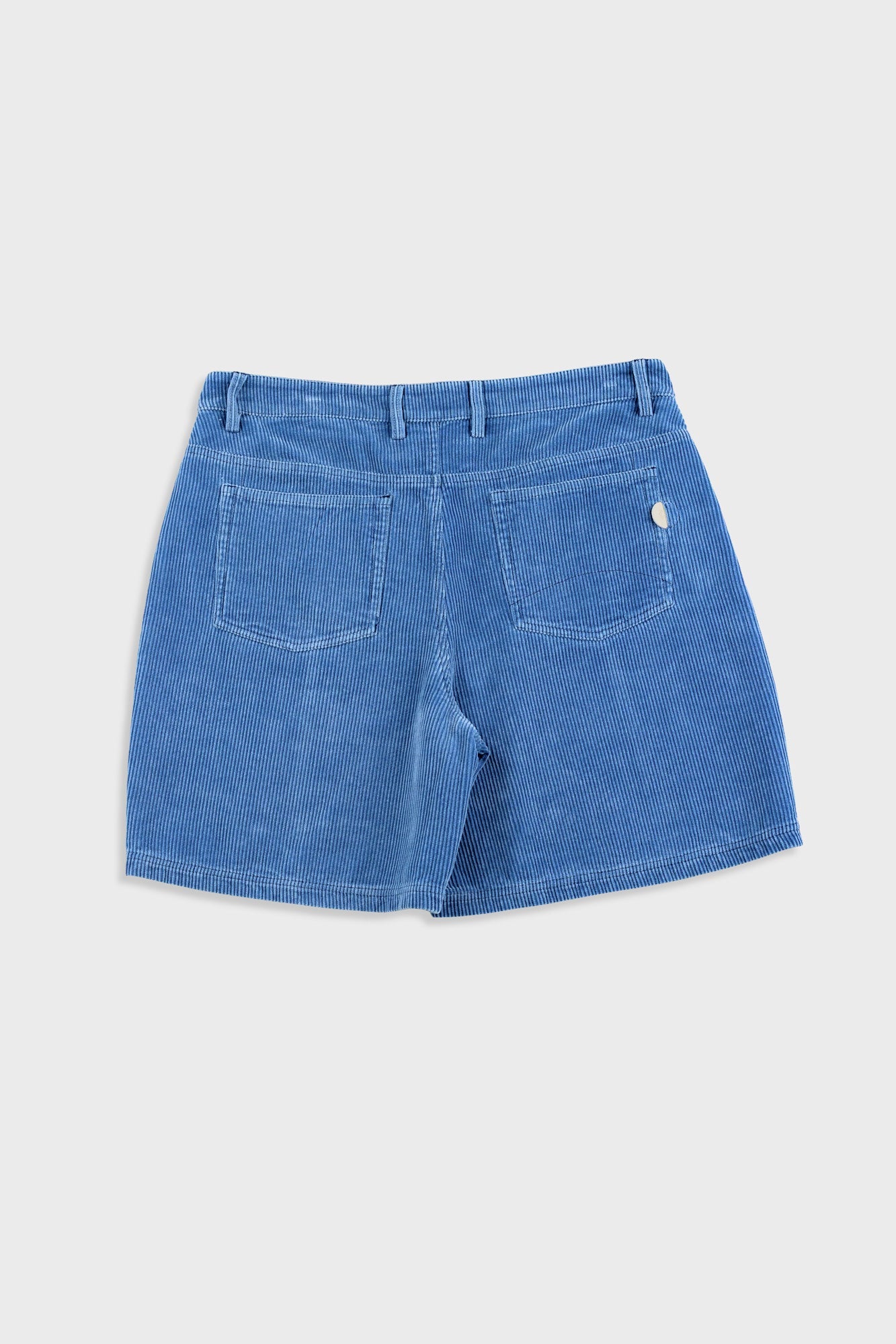 Relaxed Jean Short - Soft Blue Cord