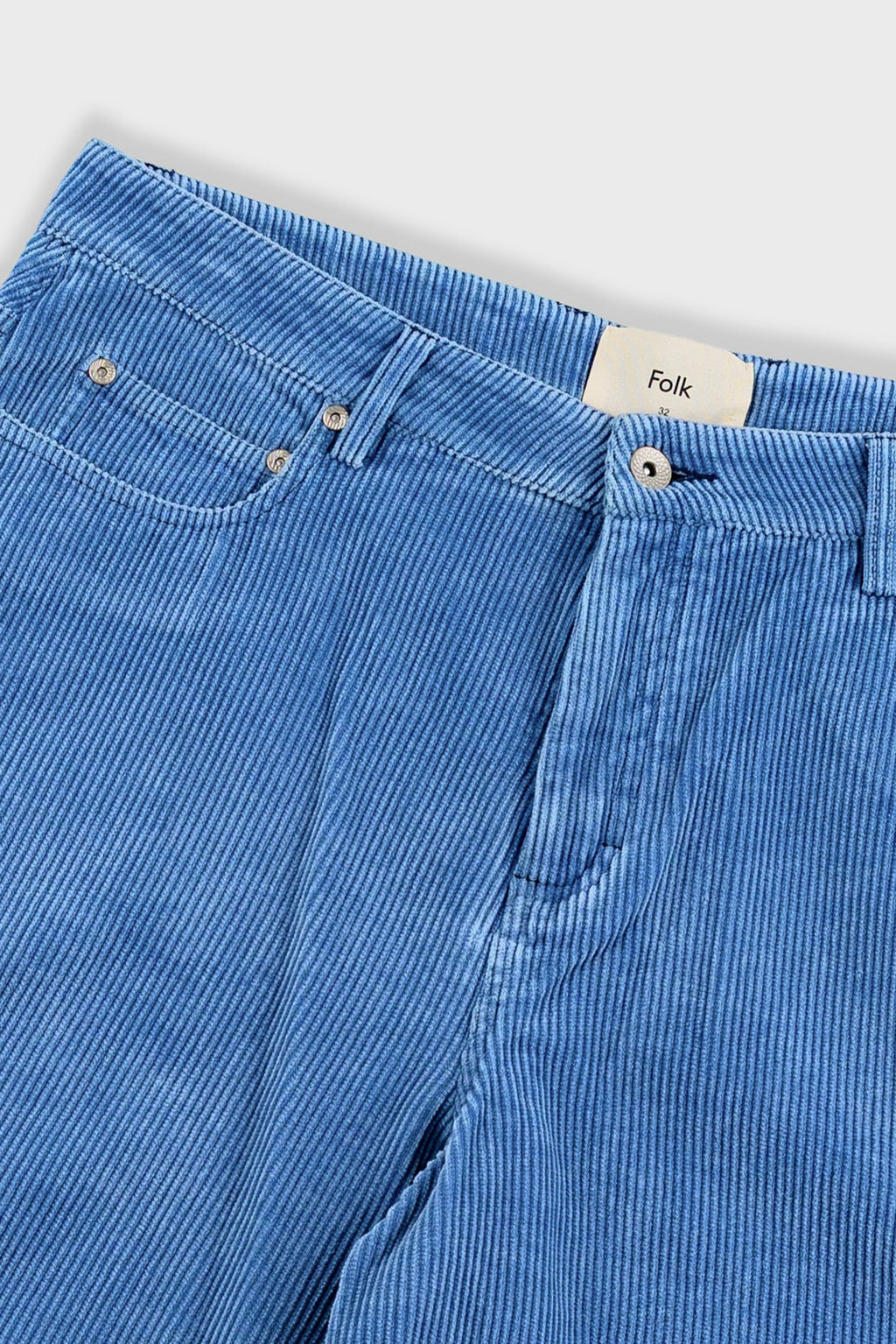 Relaxed Jean Short - Soft Blue Cord
