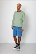 Relaxed Jean Short - Soft Blue Cord