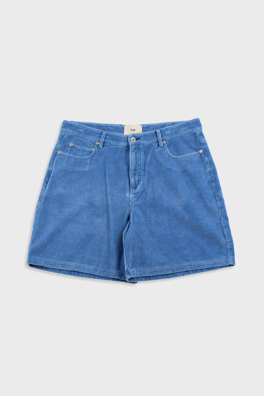 Relaxed Jean Short - Soft Blue Cord