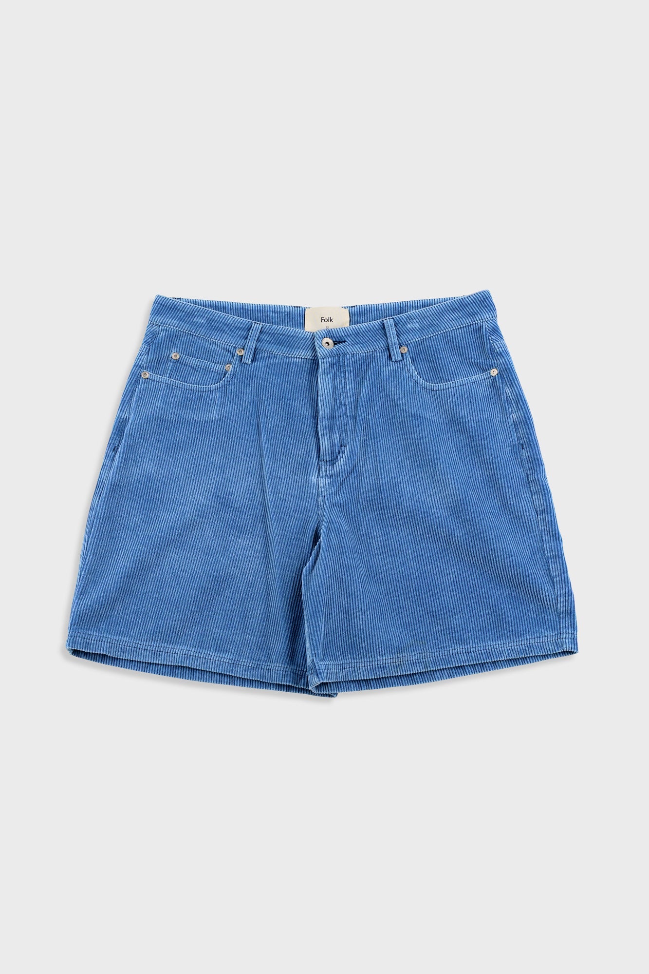 Relaxed Jean Short - Soft Blue Cord