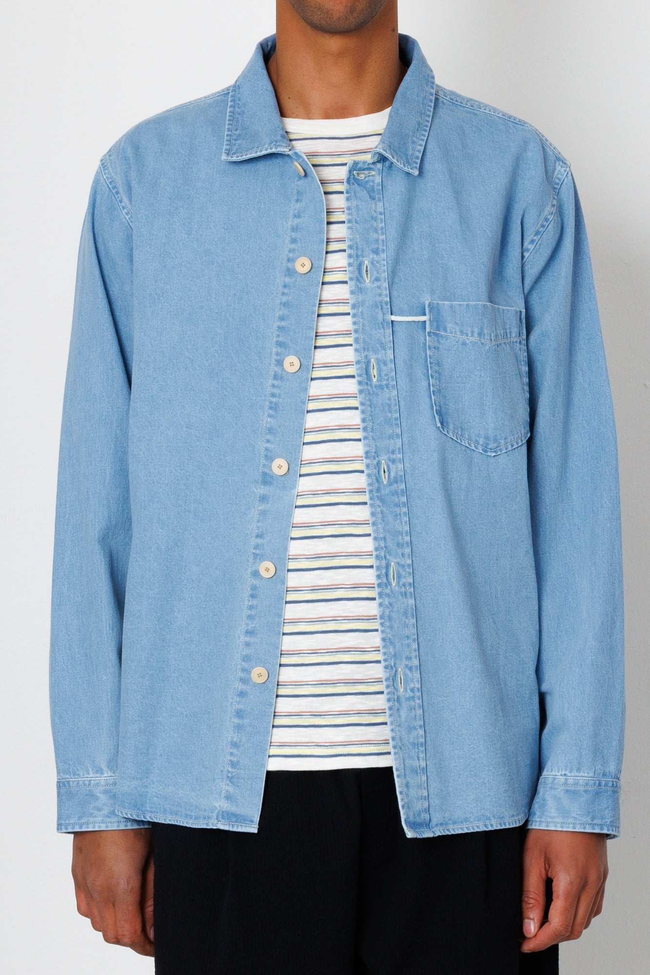 Loop Shirt - Bleached Denim