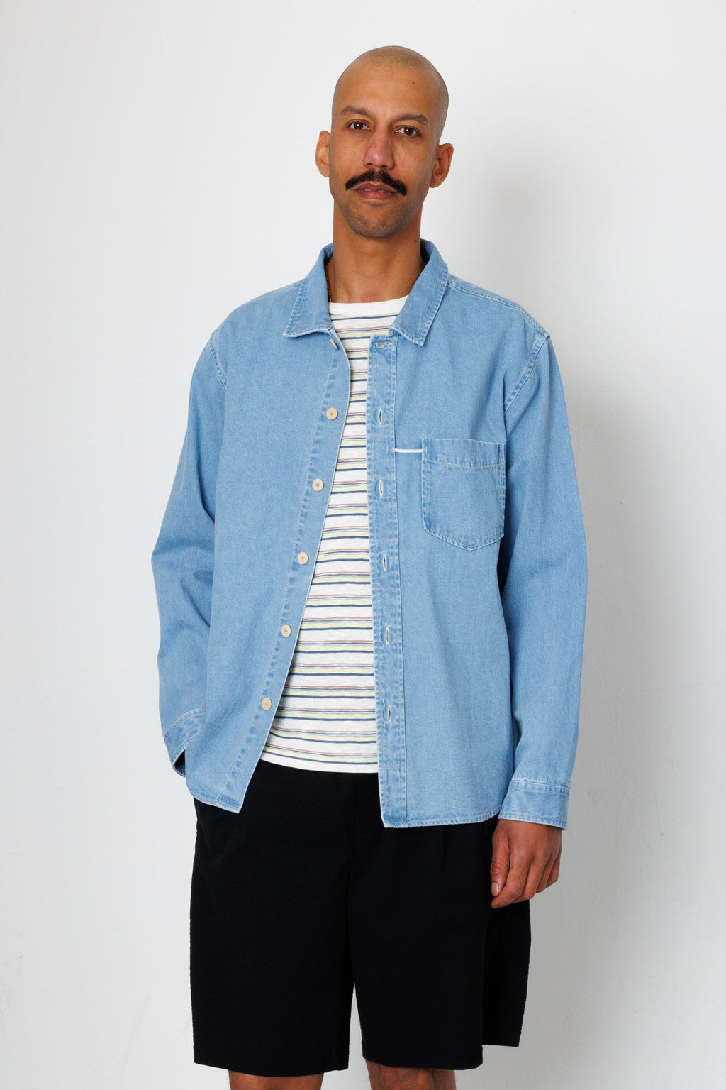 Loop Shirt - Bleached Denim