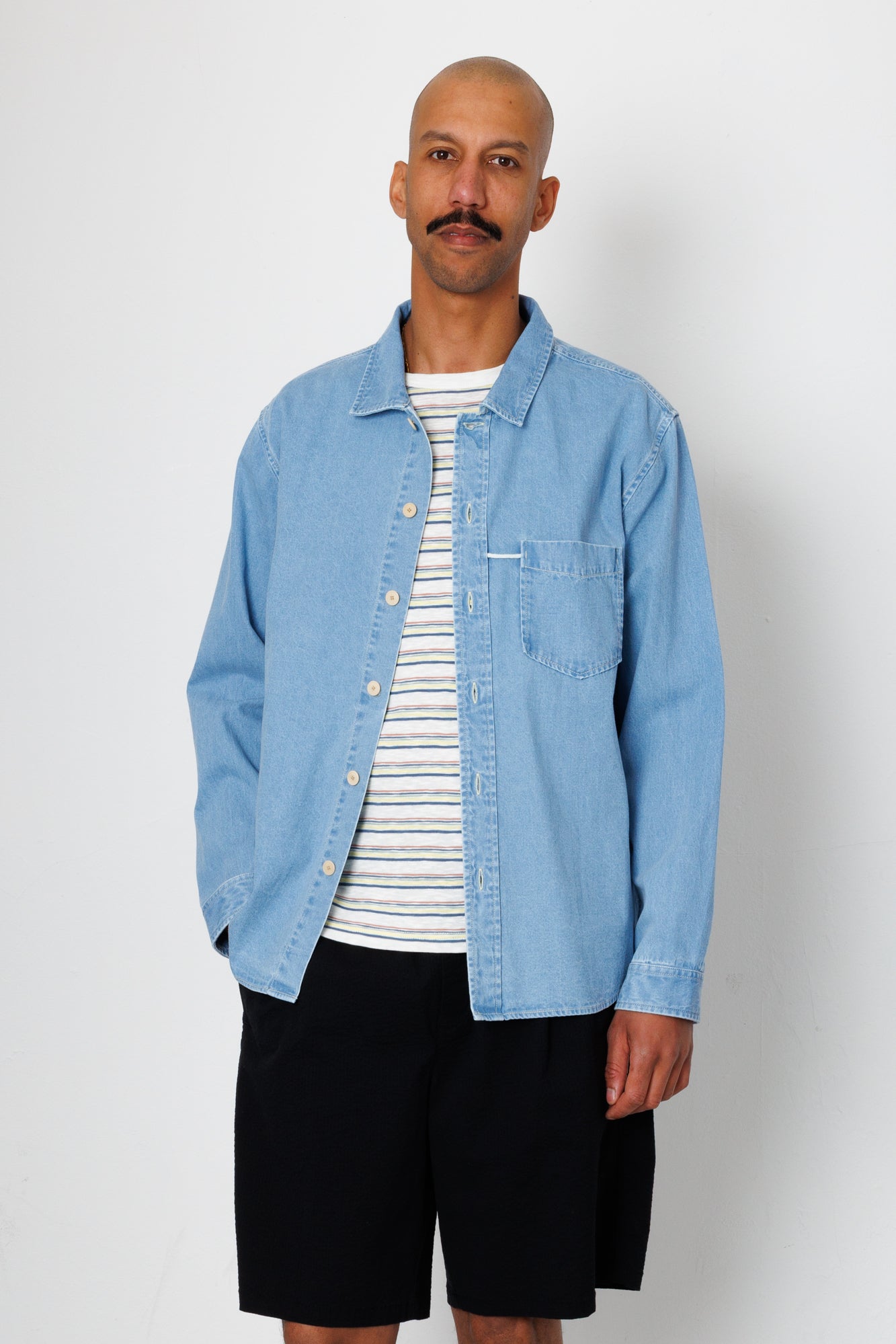 Loop Shirt - Bleached Denim