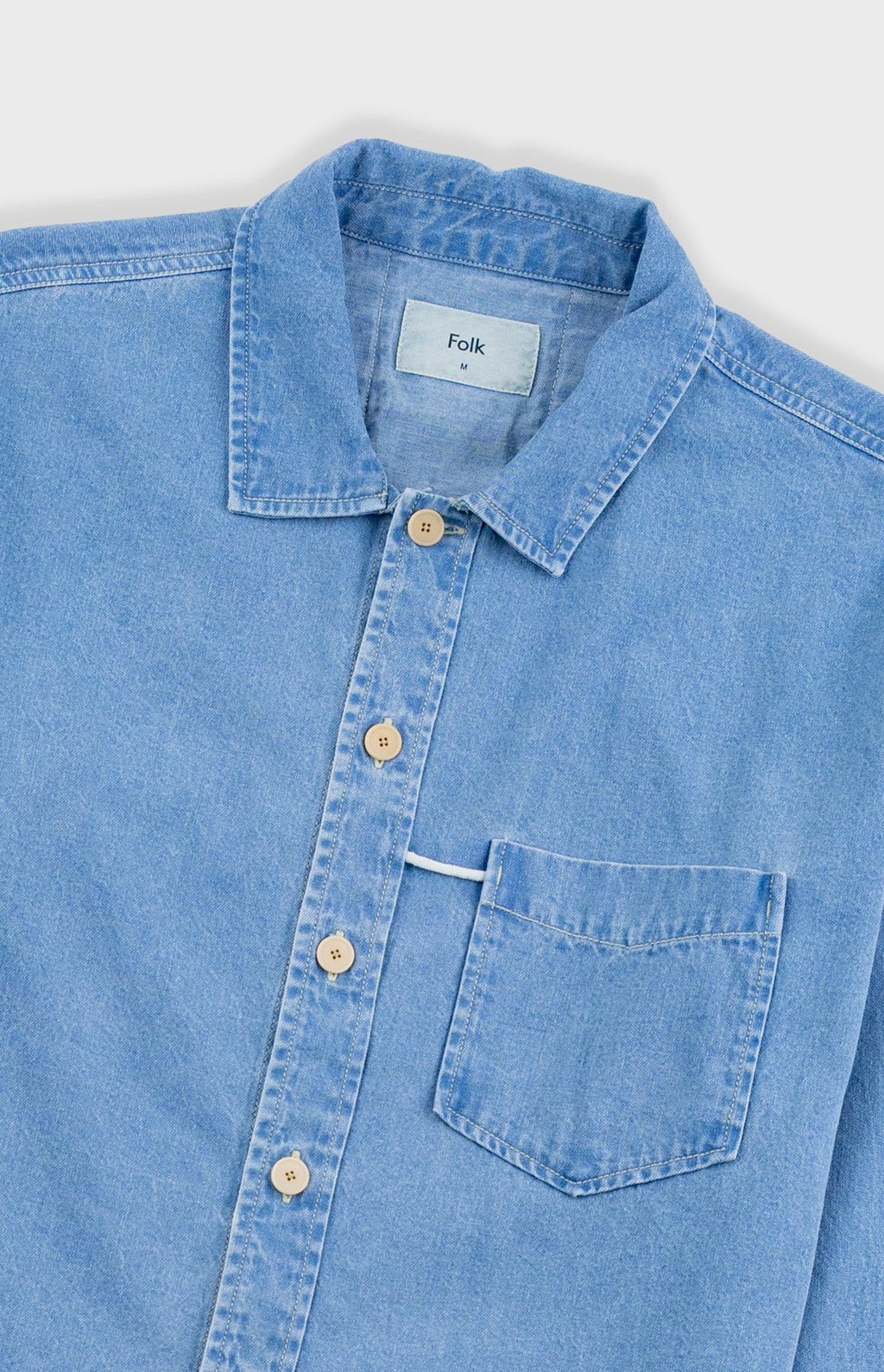 Loop Shirt - Bleached Denim