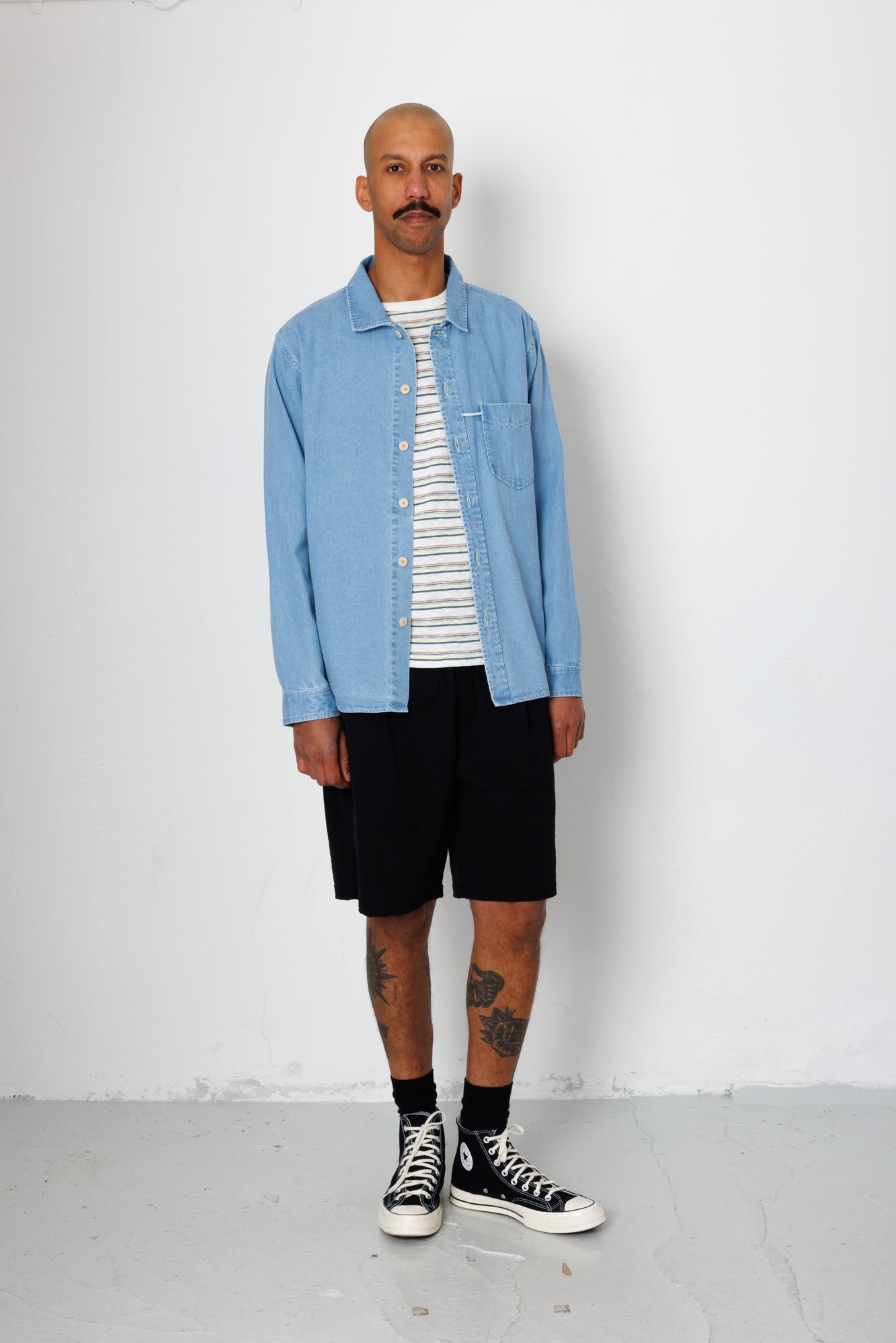 Loop Shirt - Bleached Denim