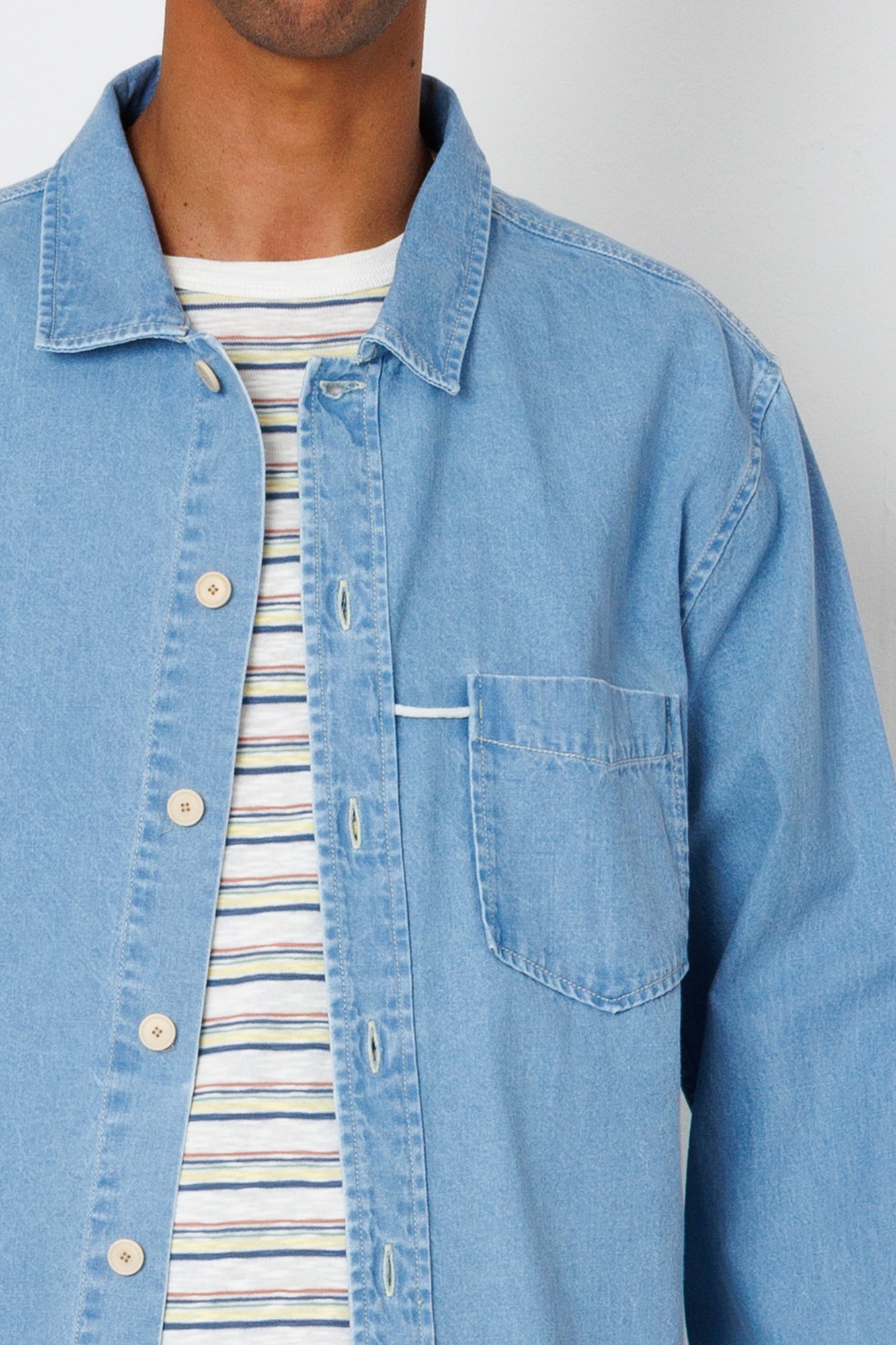 Loop Shirt - Bleached Denim