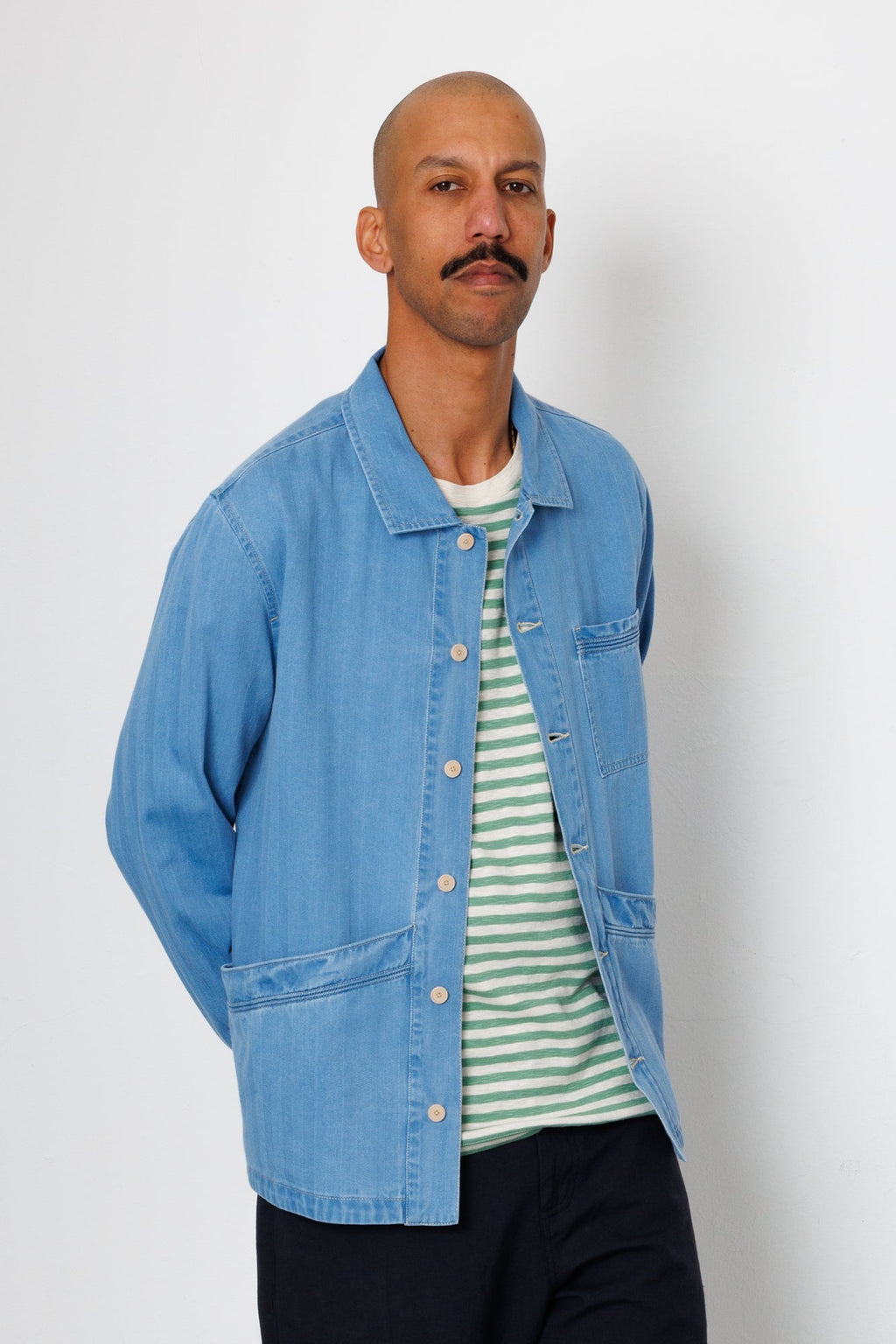 Meyer Shirt Jacket - Herringbone Denim