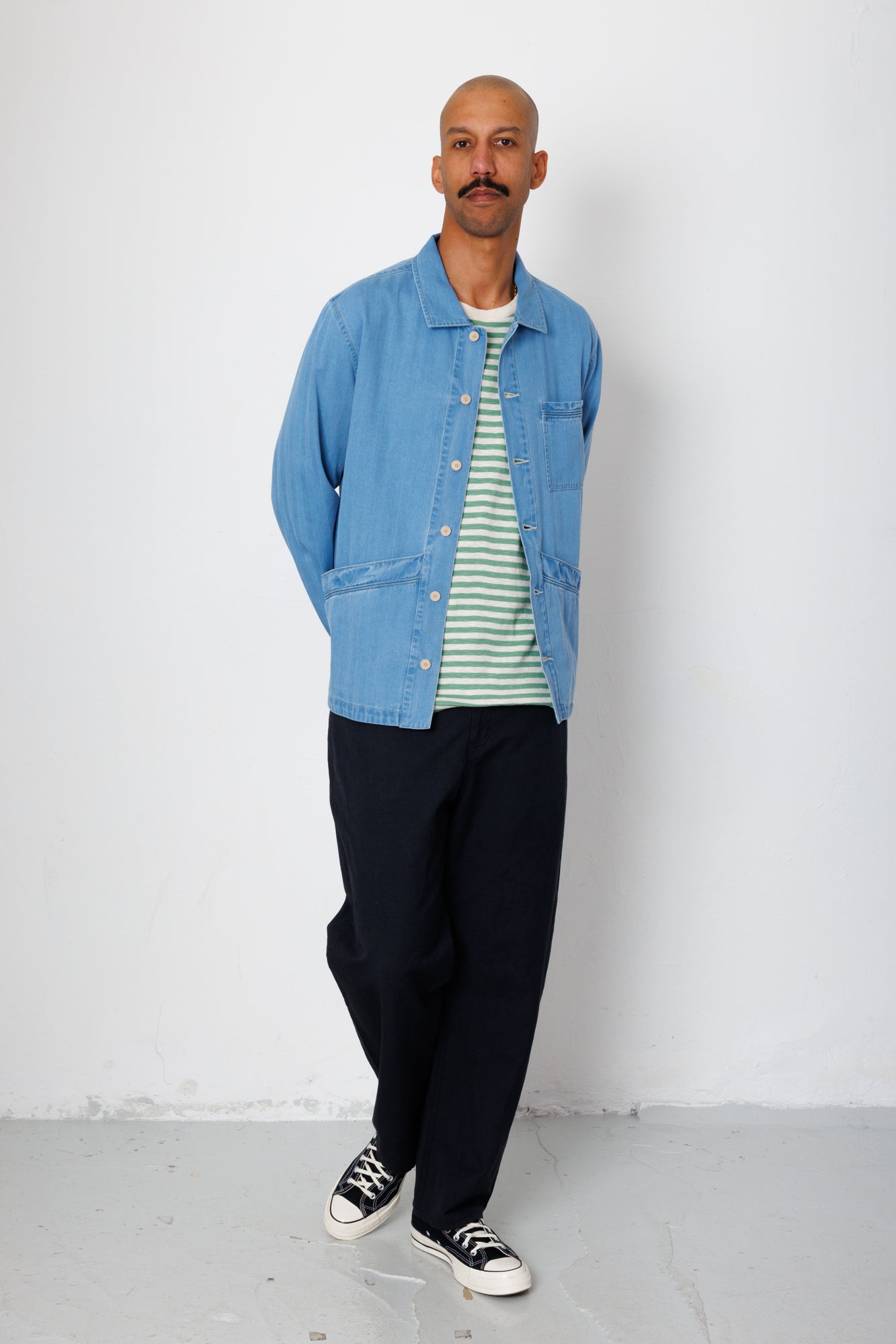 Meyer Shirt Jacket - Herringbone Denim
