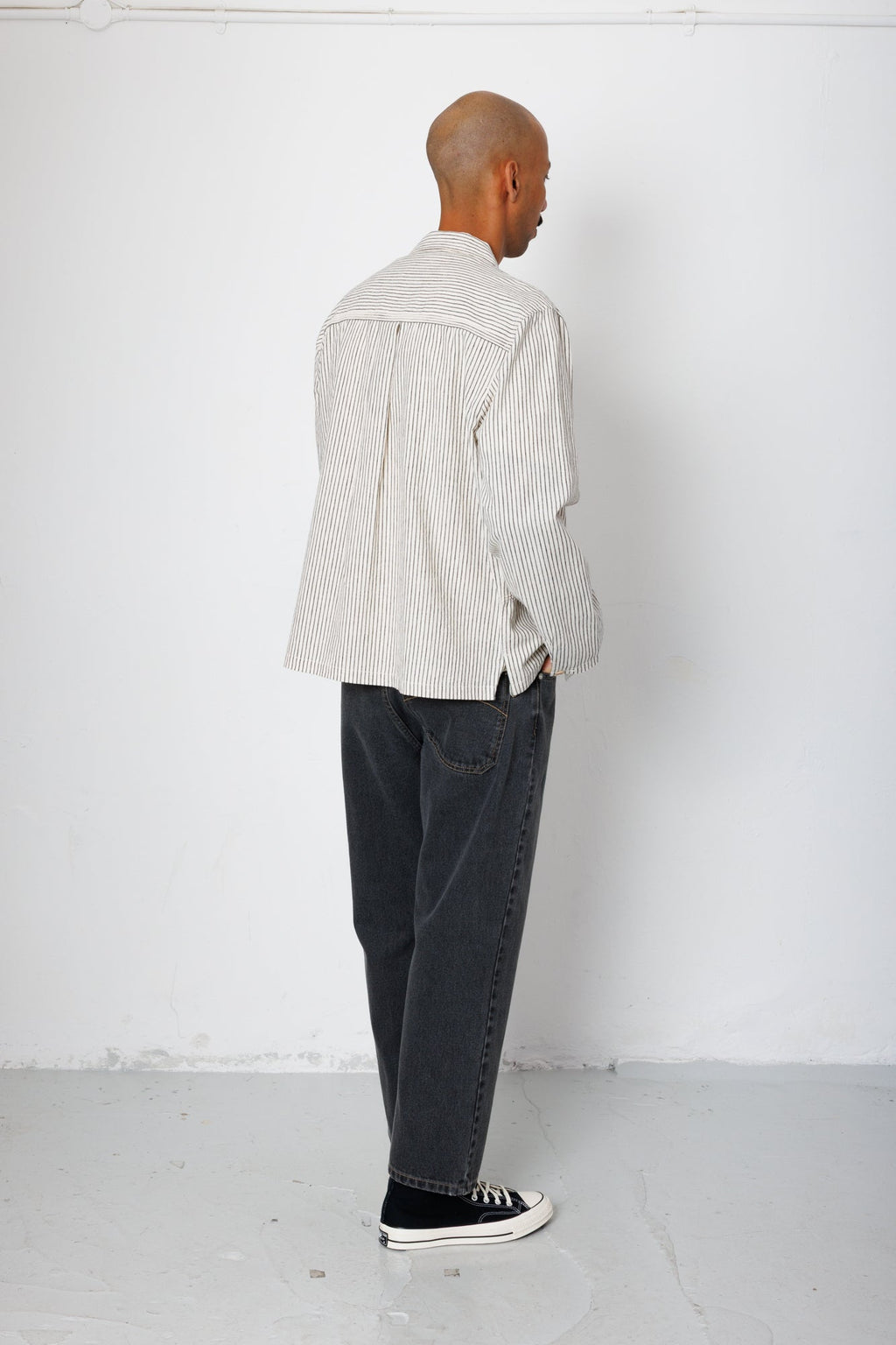 Meyer Shirt Jacket - Monochrome Stripe