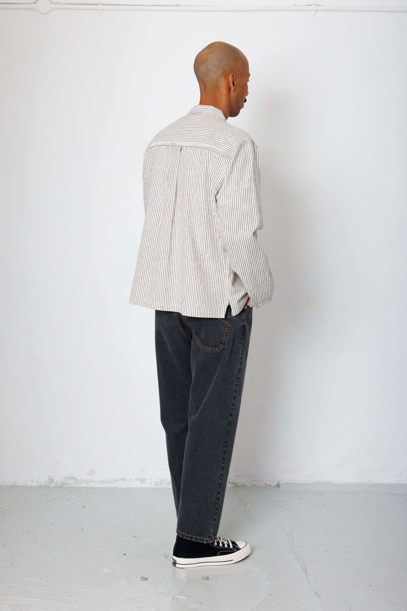 Meyer Shirt Jacket - Monochrome Stripe