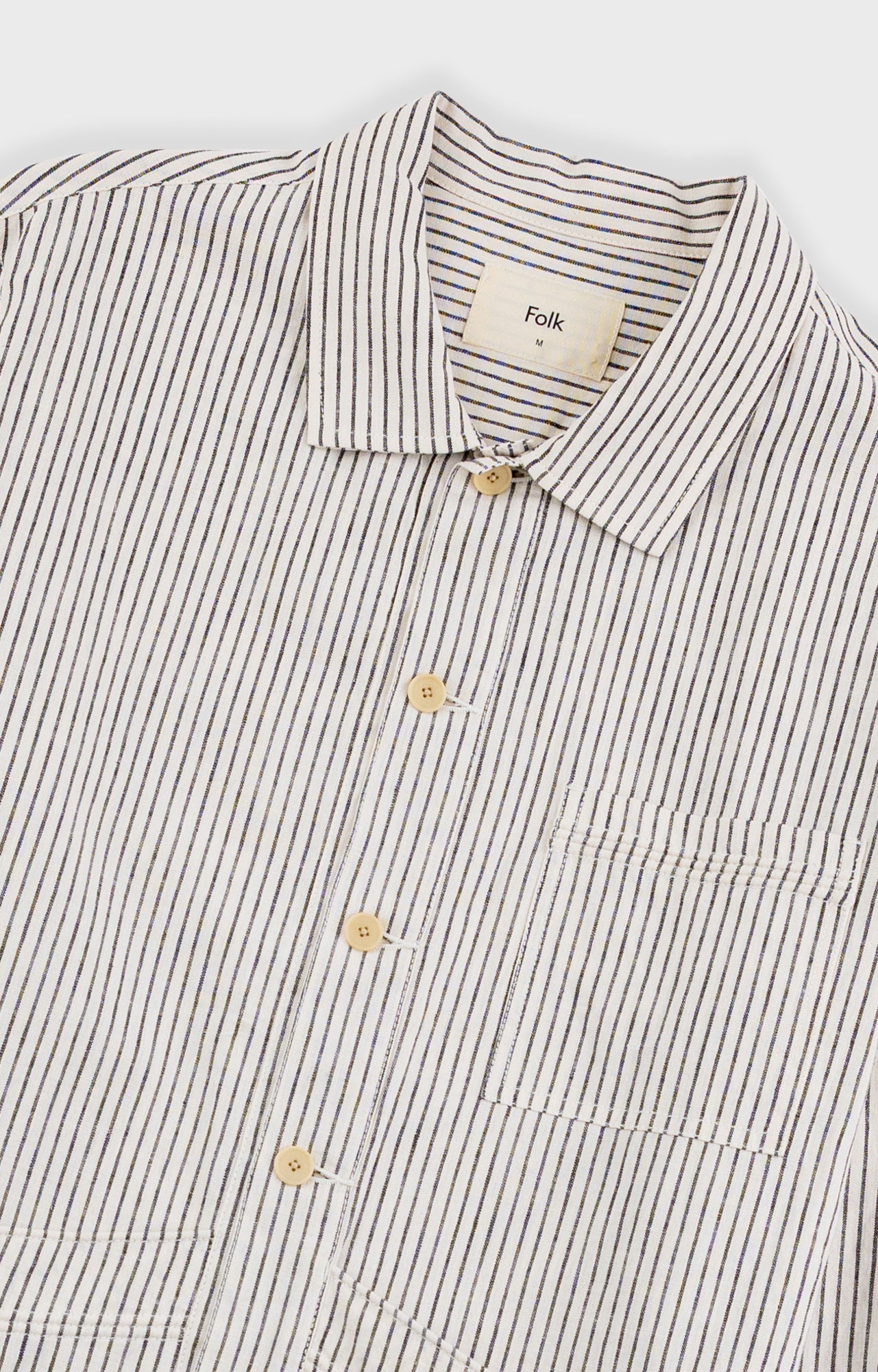 Meyer Shirt Jacket - Monochrome Stripe