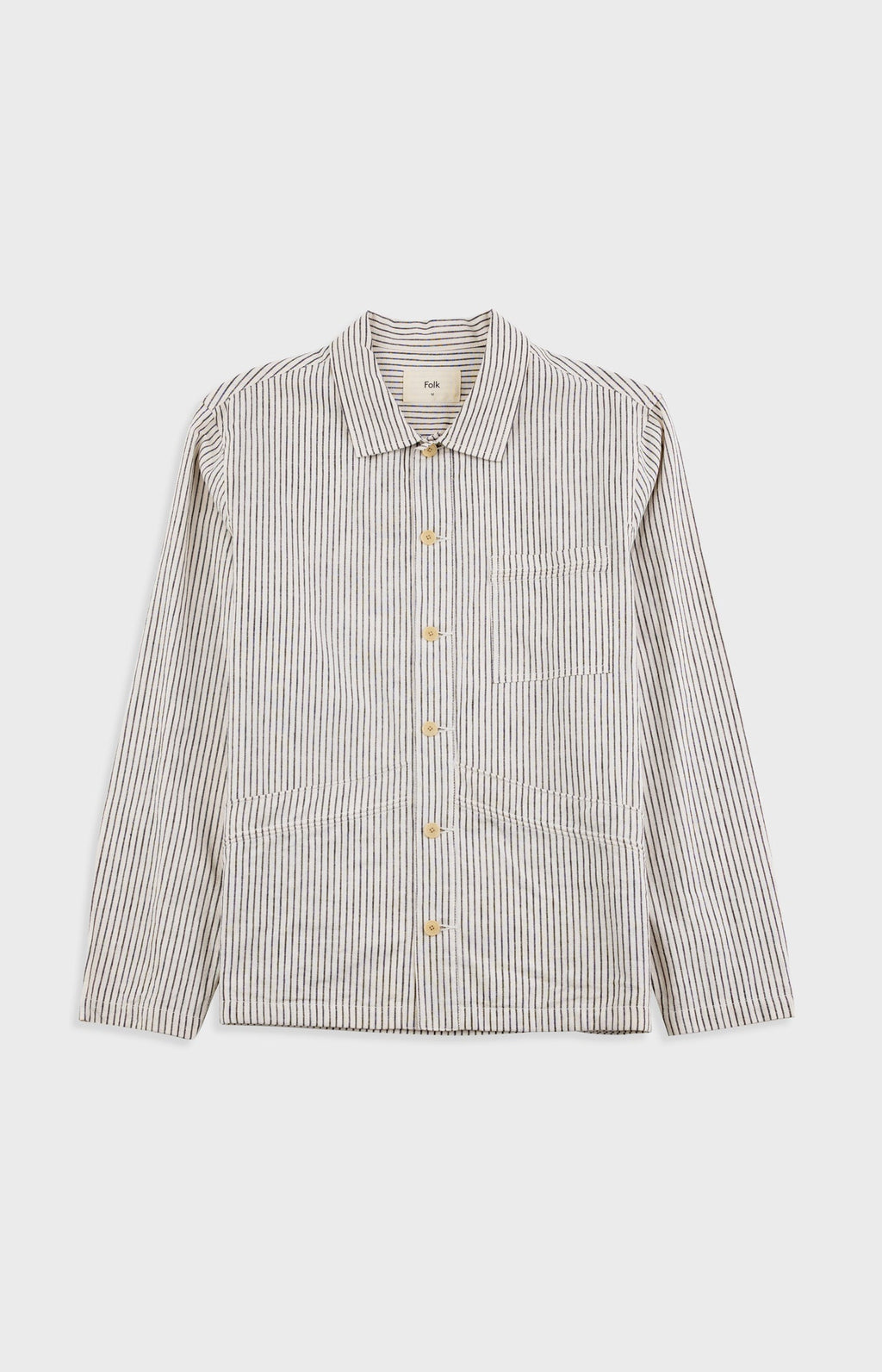 Meyer Shirt Jacket - Monochrome Stripe