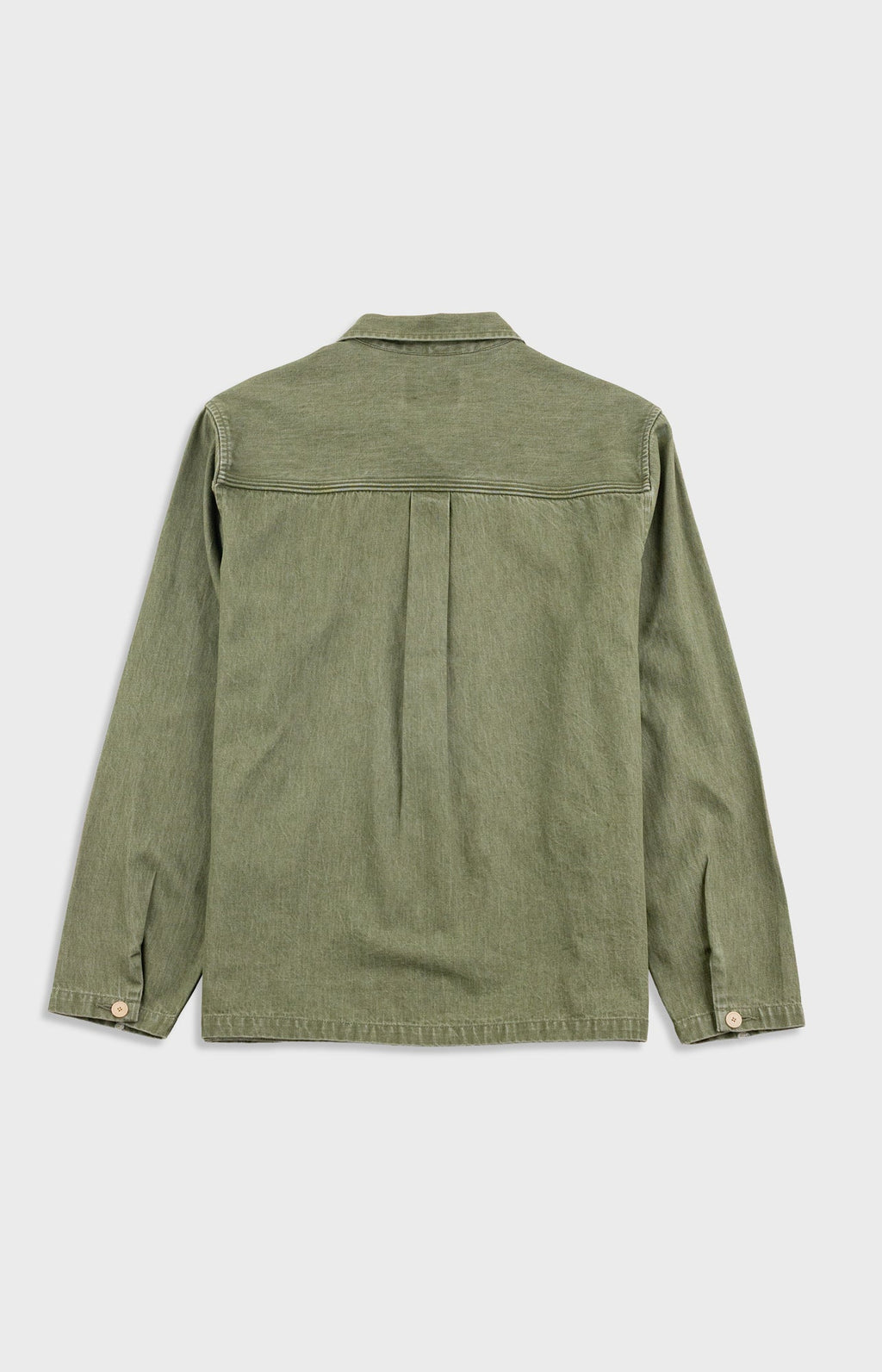 Meyer Shirt Jacket - Sage Lightweight Denim