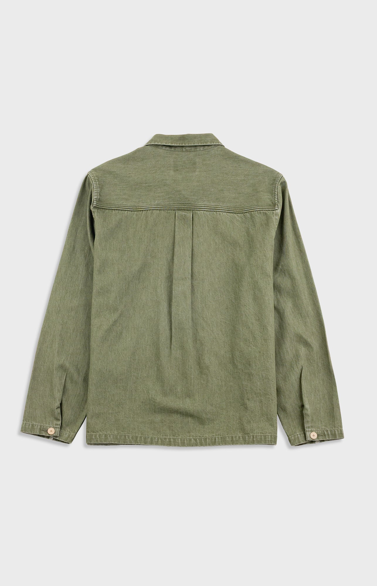 Meyer Shirt Jacket - Sage Lightweight Denim
