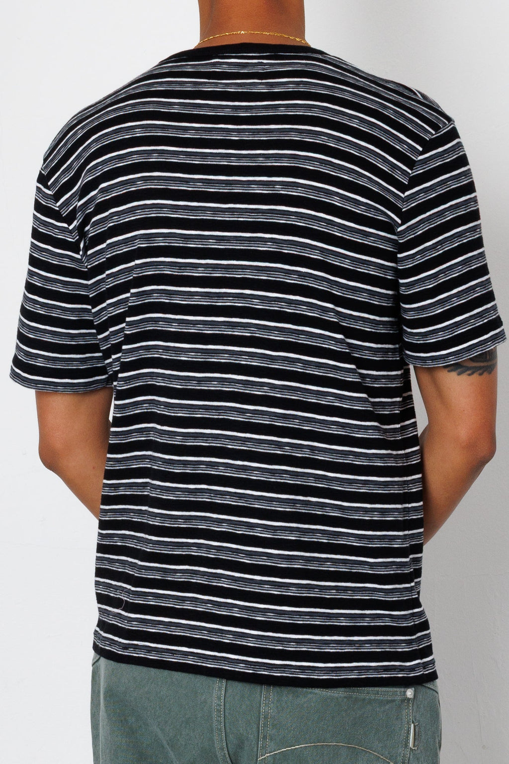 Multistripe T-Shirt - Black Comet Stripe