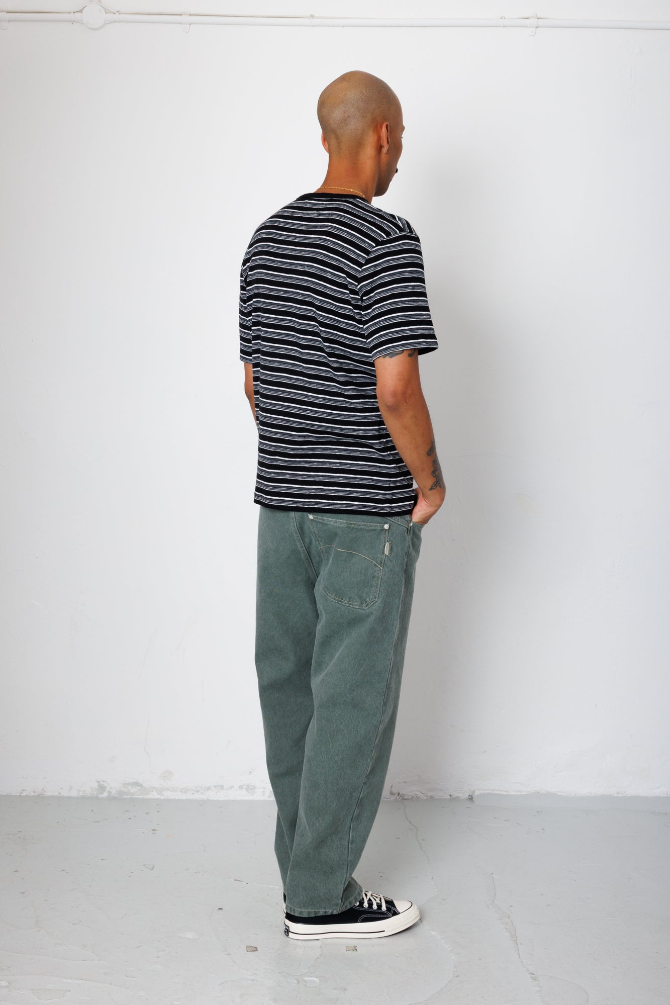 Multistripe T-Shirt - Black Comet Stripe