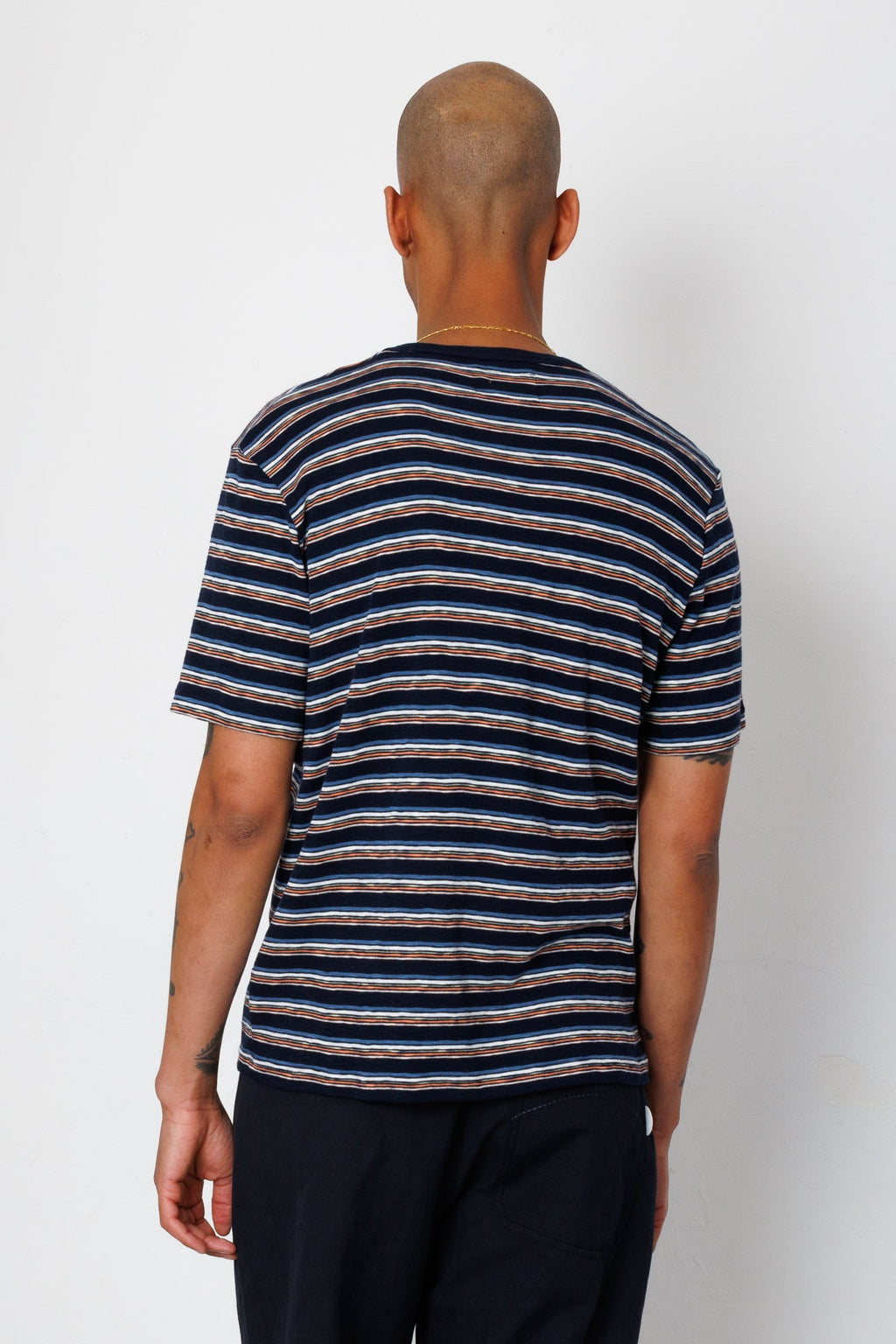 Multistripe T-Shirt - Blue Jungle Cat Stripe