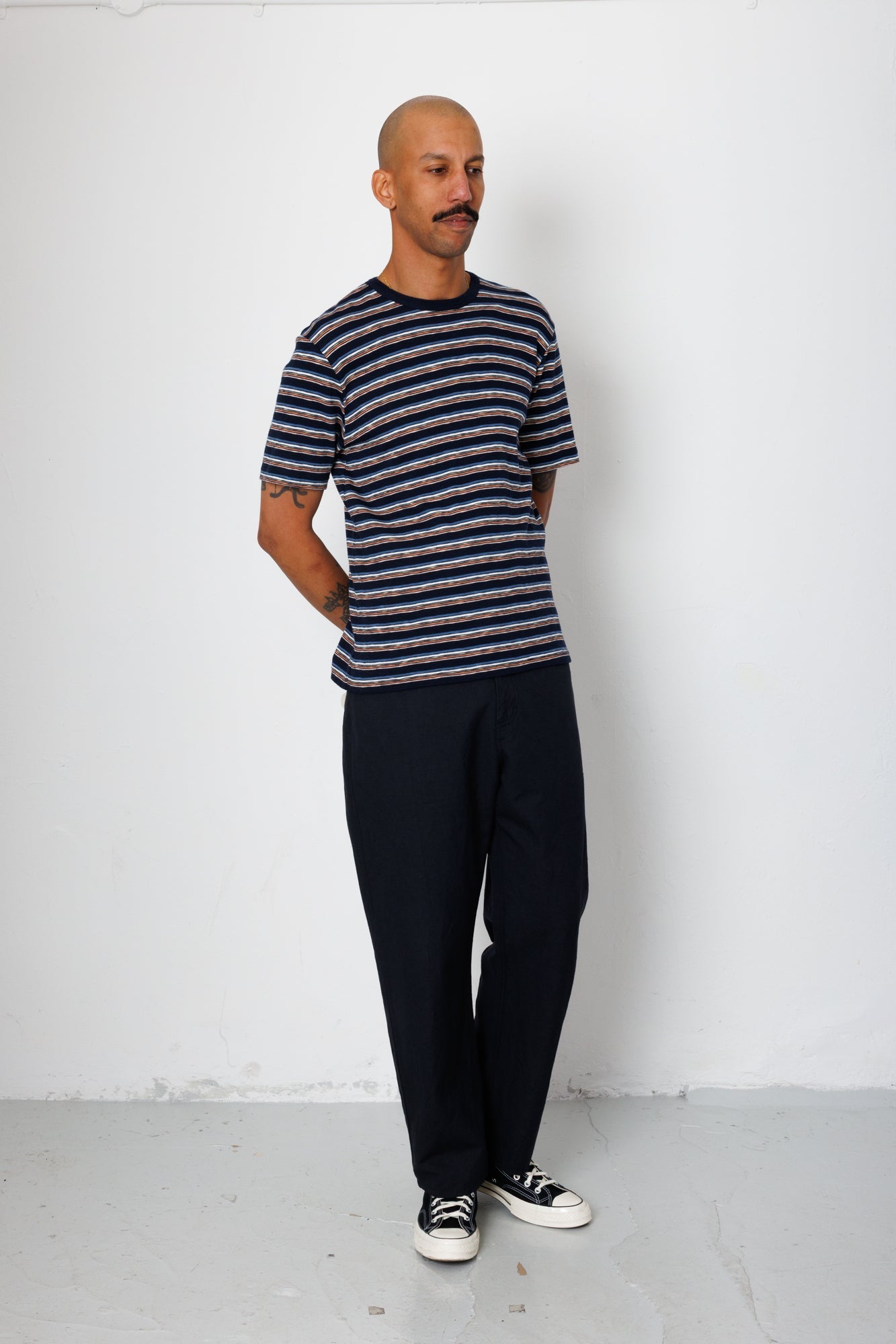 Multistripe T-Shirt - Blue Jungle Cat Stripe