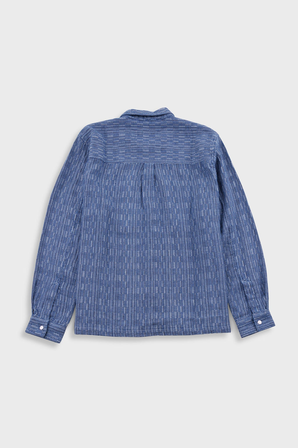 Patch Overshirt - Blue Basketweave