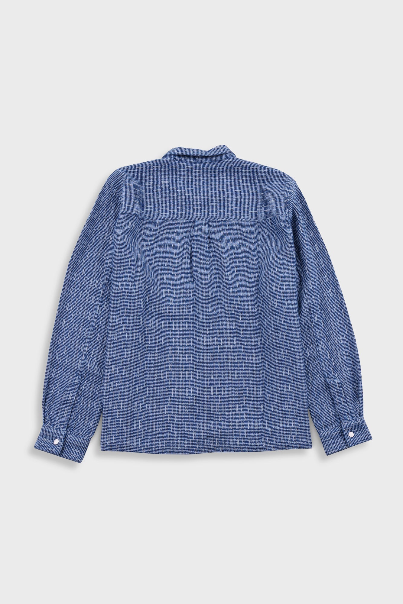 Patch Overshirt - Blue Basketweave
