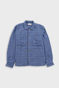 Patch Overshirt - Blue Basketweave