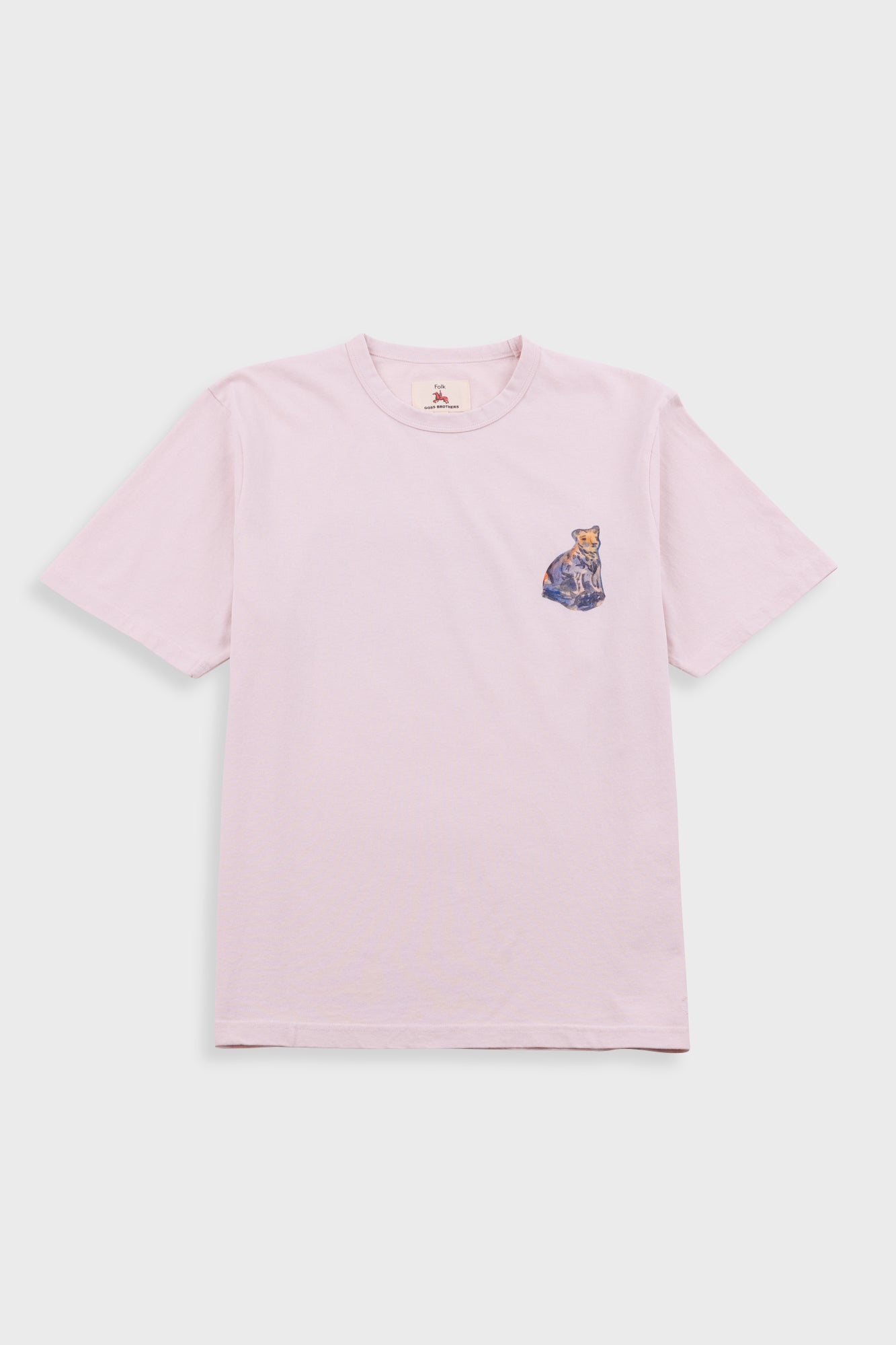 Relaxed T-Shirt - Light Pink Jungle Cat | Folk x Goss Brothers