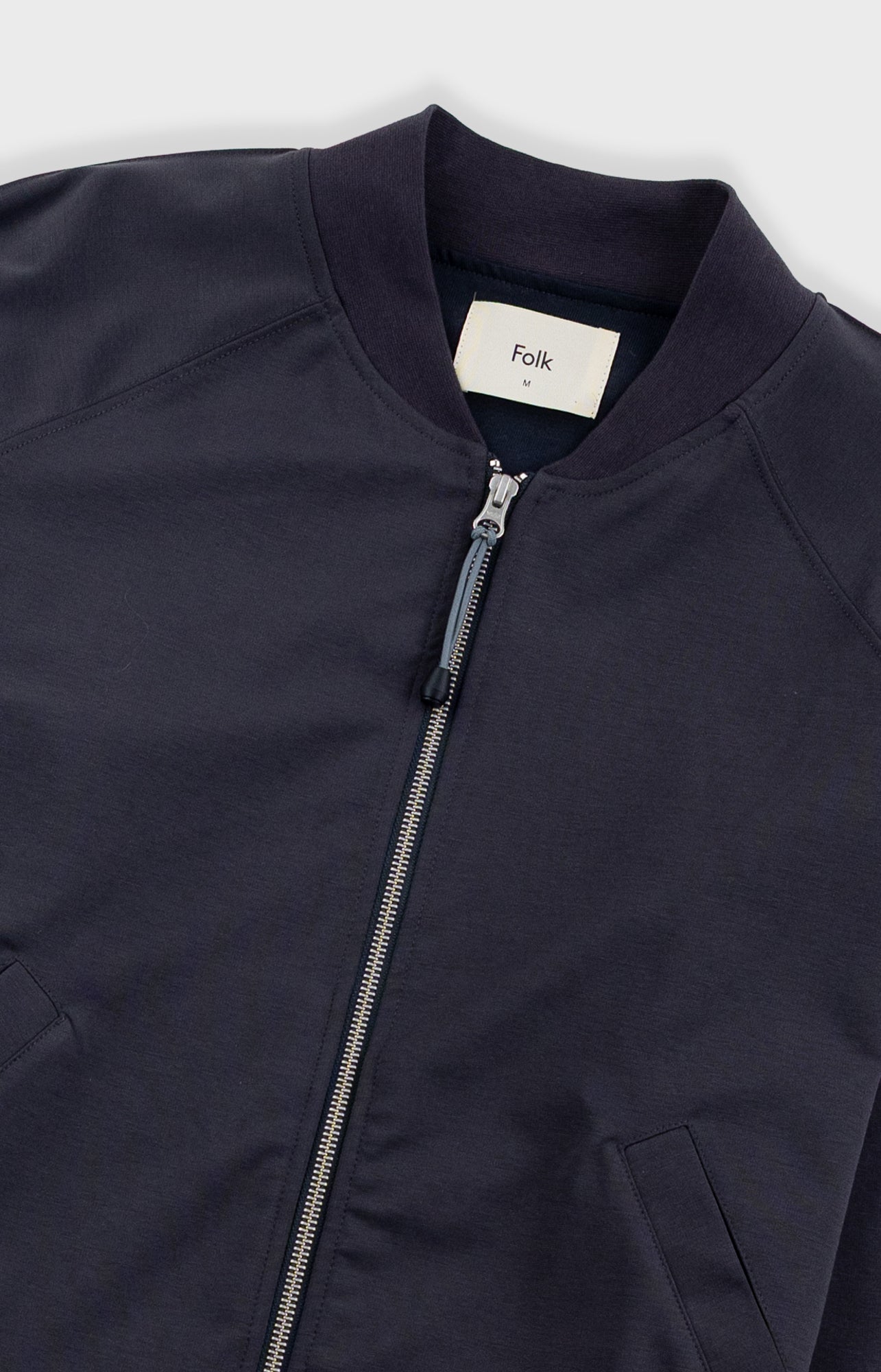 Pintuck Jersey Bomber - Charcoal