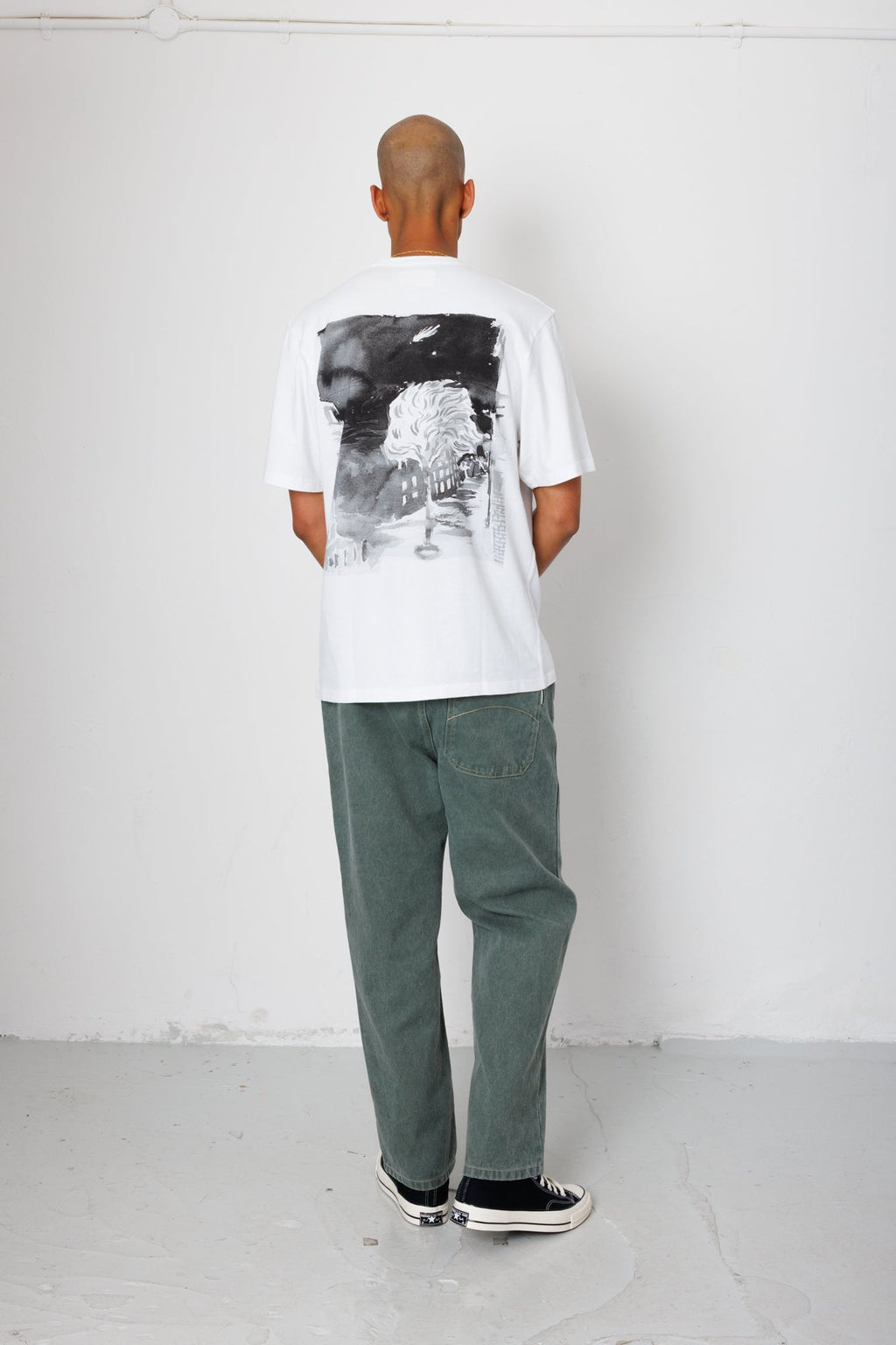 Relaxed T-Shirt - White Comet | Folk x Goss Brothers