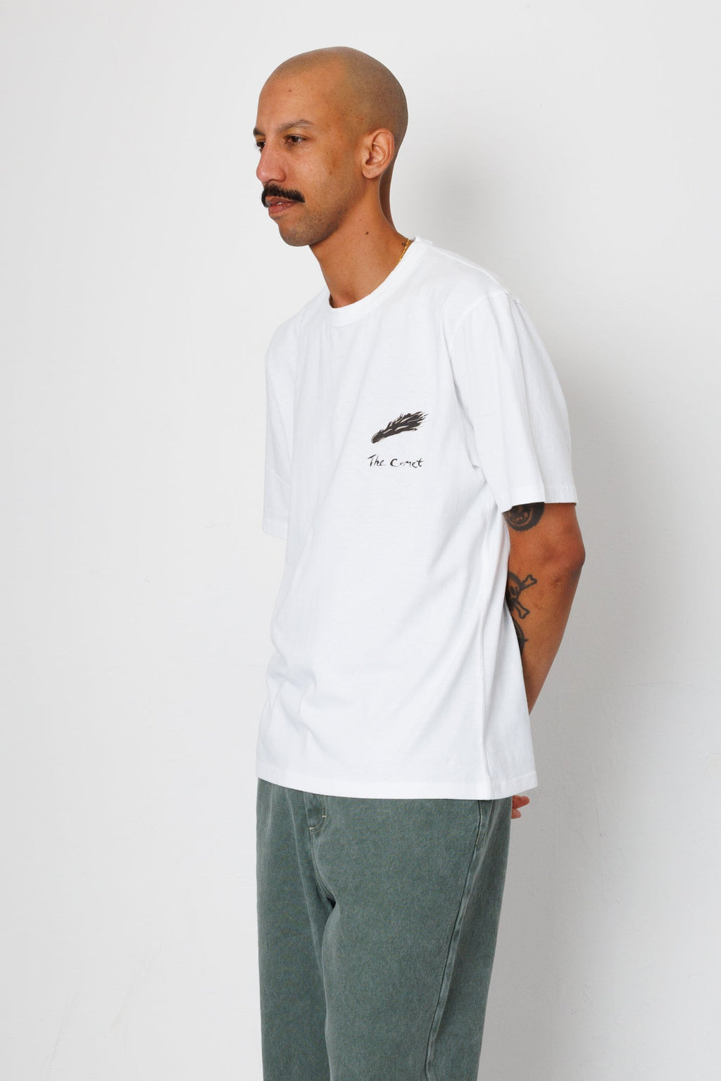 Relaxed T-Shirt - White Comet | Folk x Goss Brothers