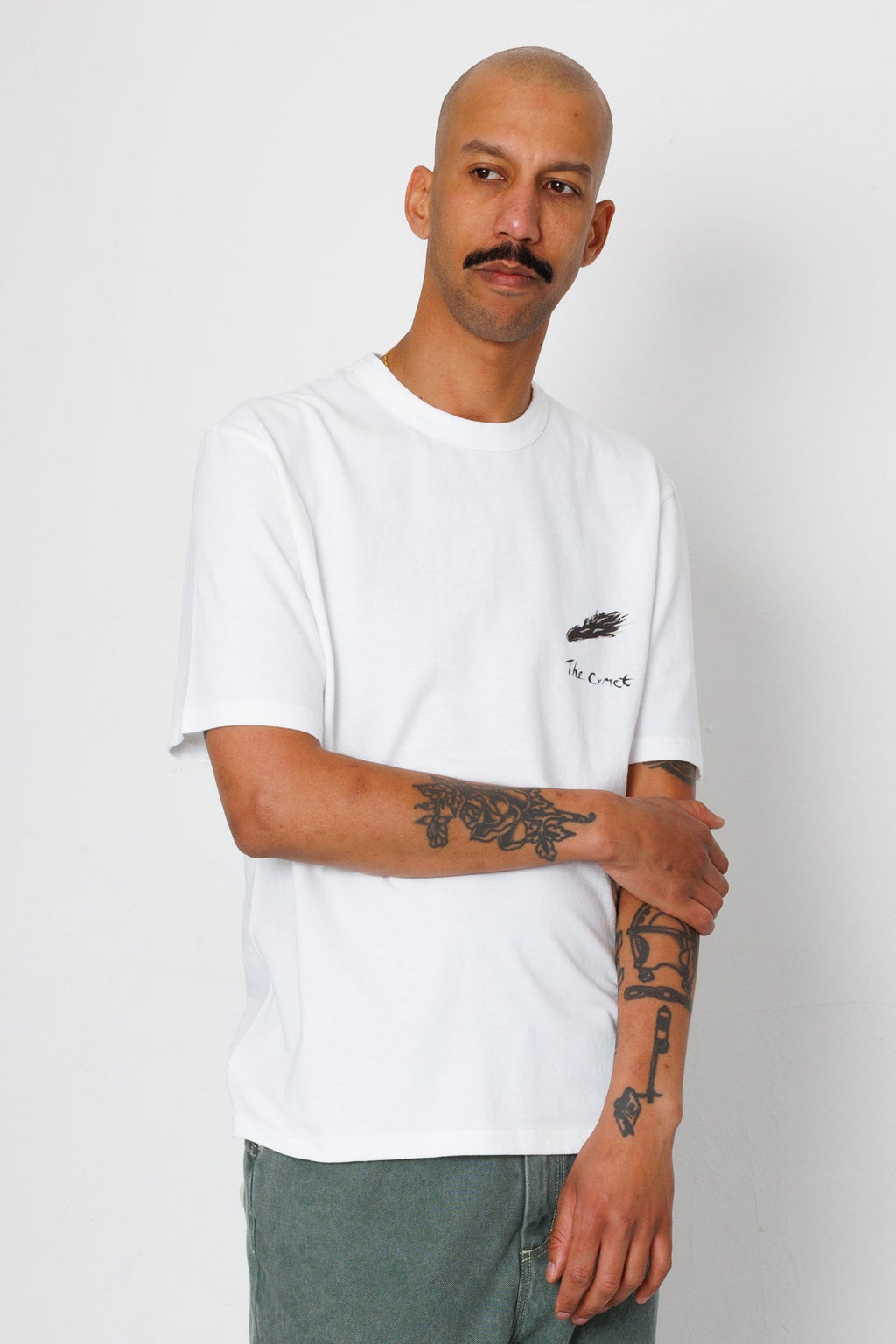 Relaxed T-Shirt - White Comet | Folk x Goss Brothers