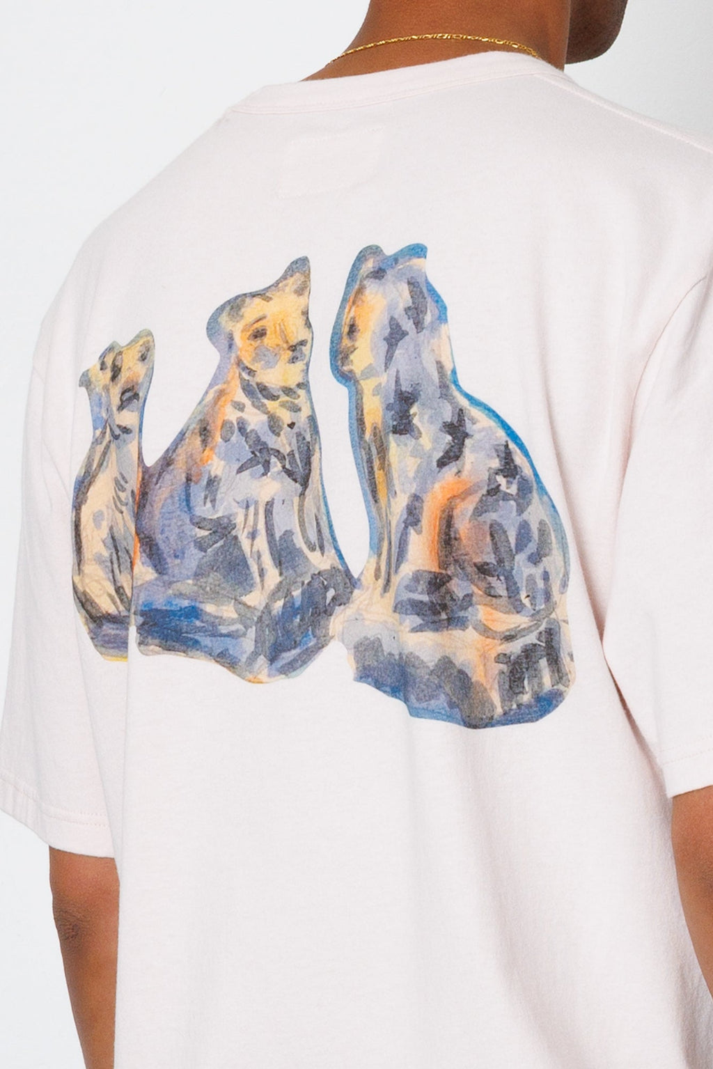 Relaxed T-Shirt - Light Pink Jungle Cat | Folk x Goss Brothers
