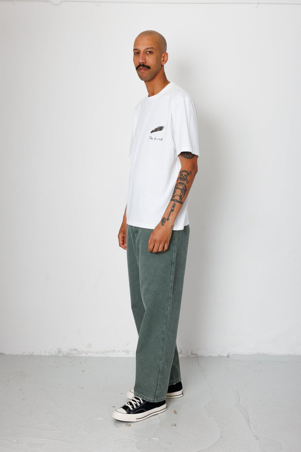 Relaxed T-Shirt - White Comet | Folk x Goss Brothers