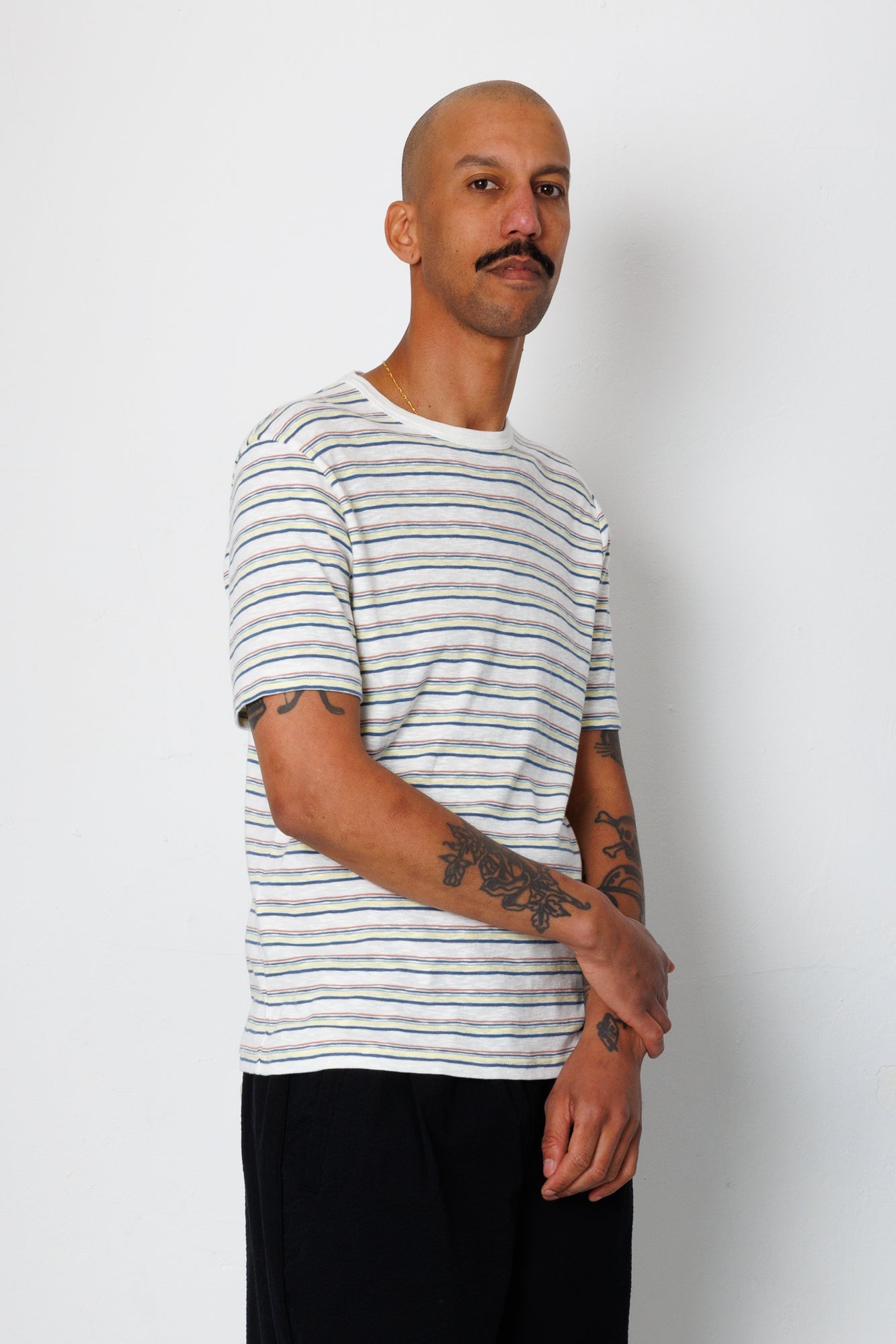 Multistripe T-Shirt - Ecru Paradiso Stripe
