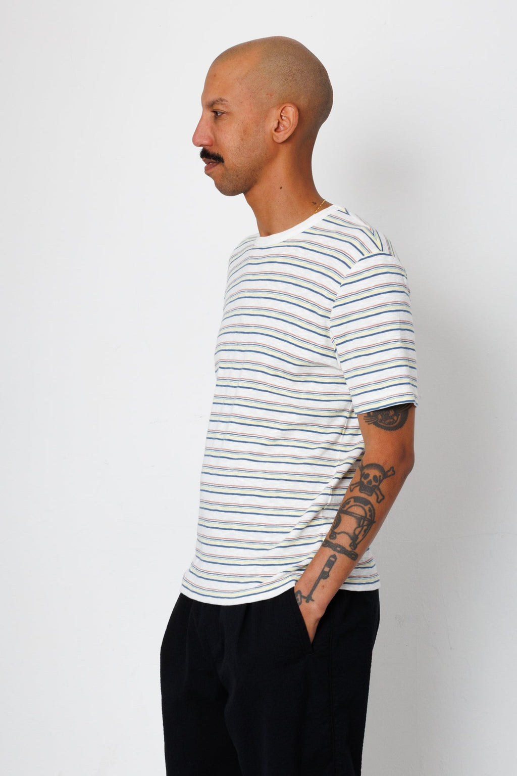 Multistripe T-Shirt - Ecru Paradiso Stripe