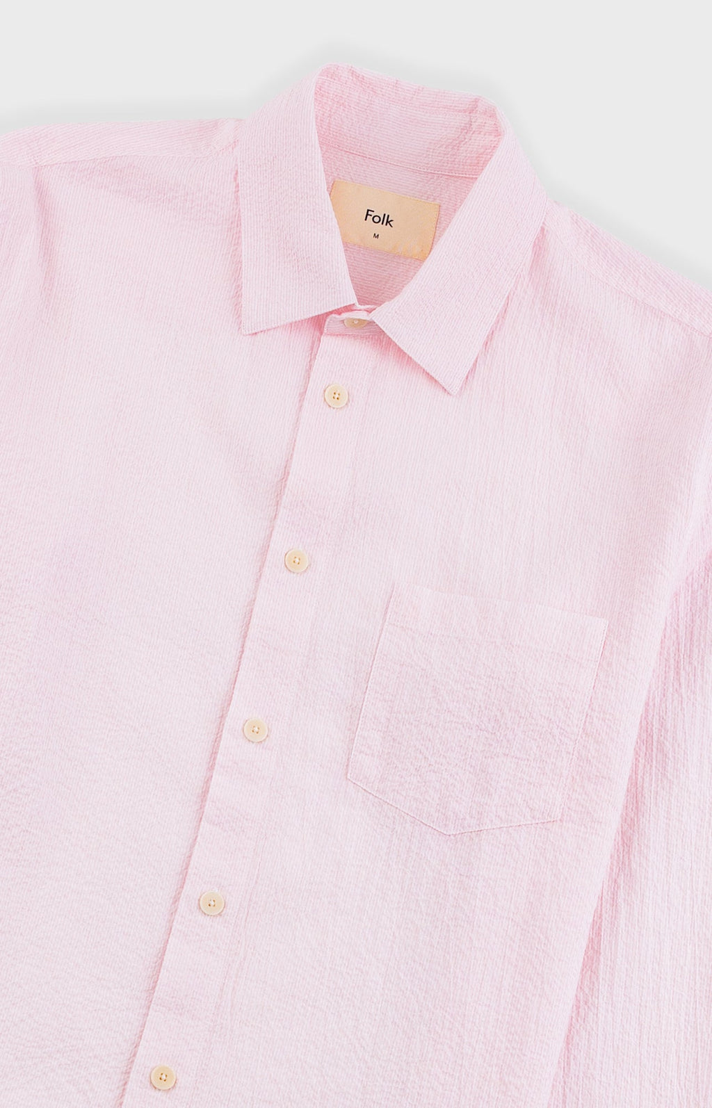 Relaxed Fit Shirt - Pink Fine Stripe