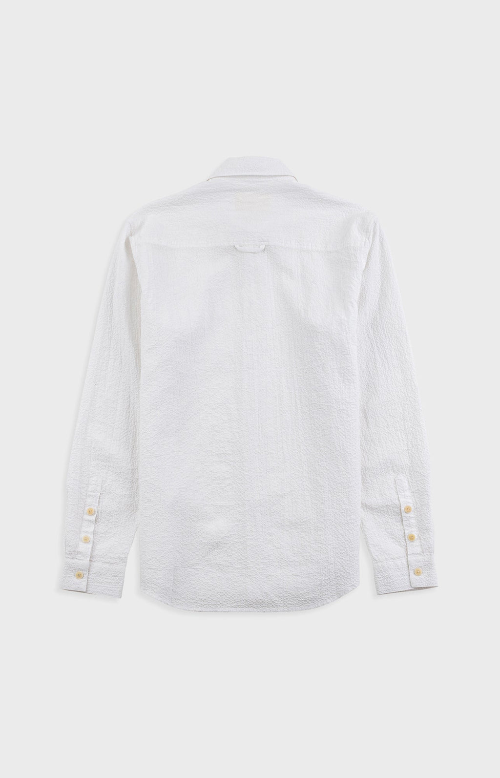 Relaxed Fit Shirt - White Bubble Seersucker