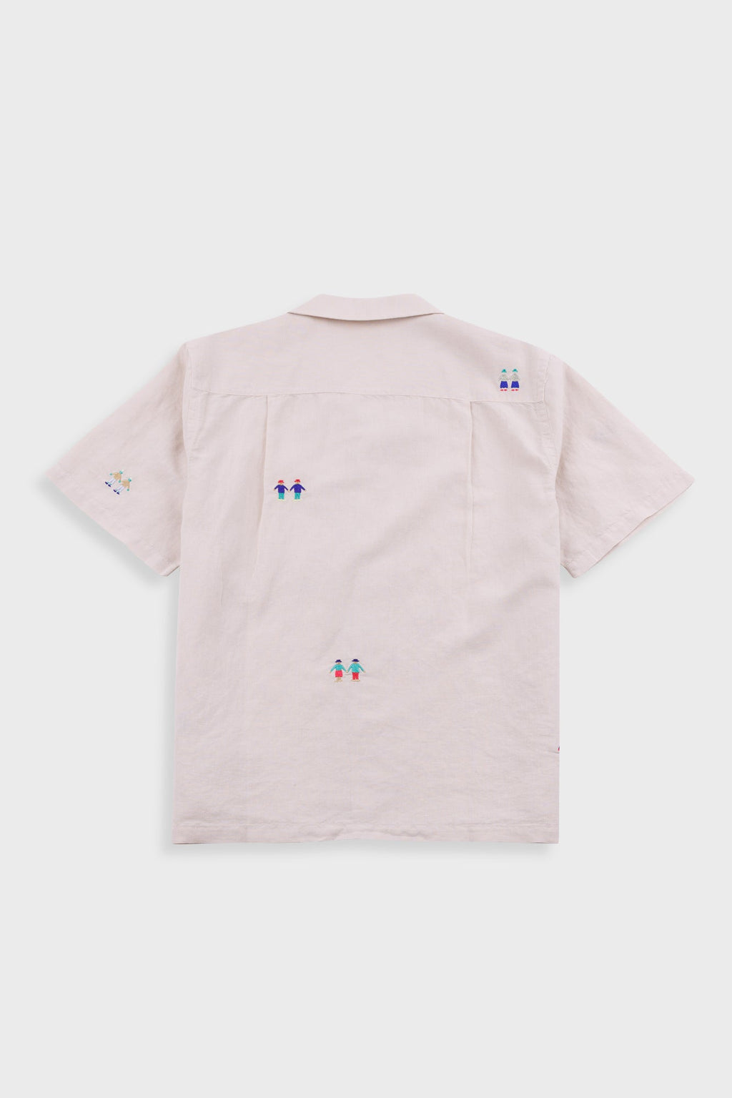Relaxed Soft Collar Shirt - Ecru Embroidery | END. Exclusive