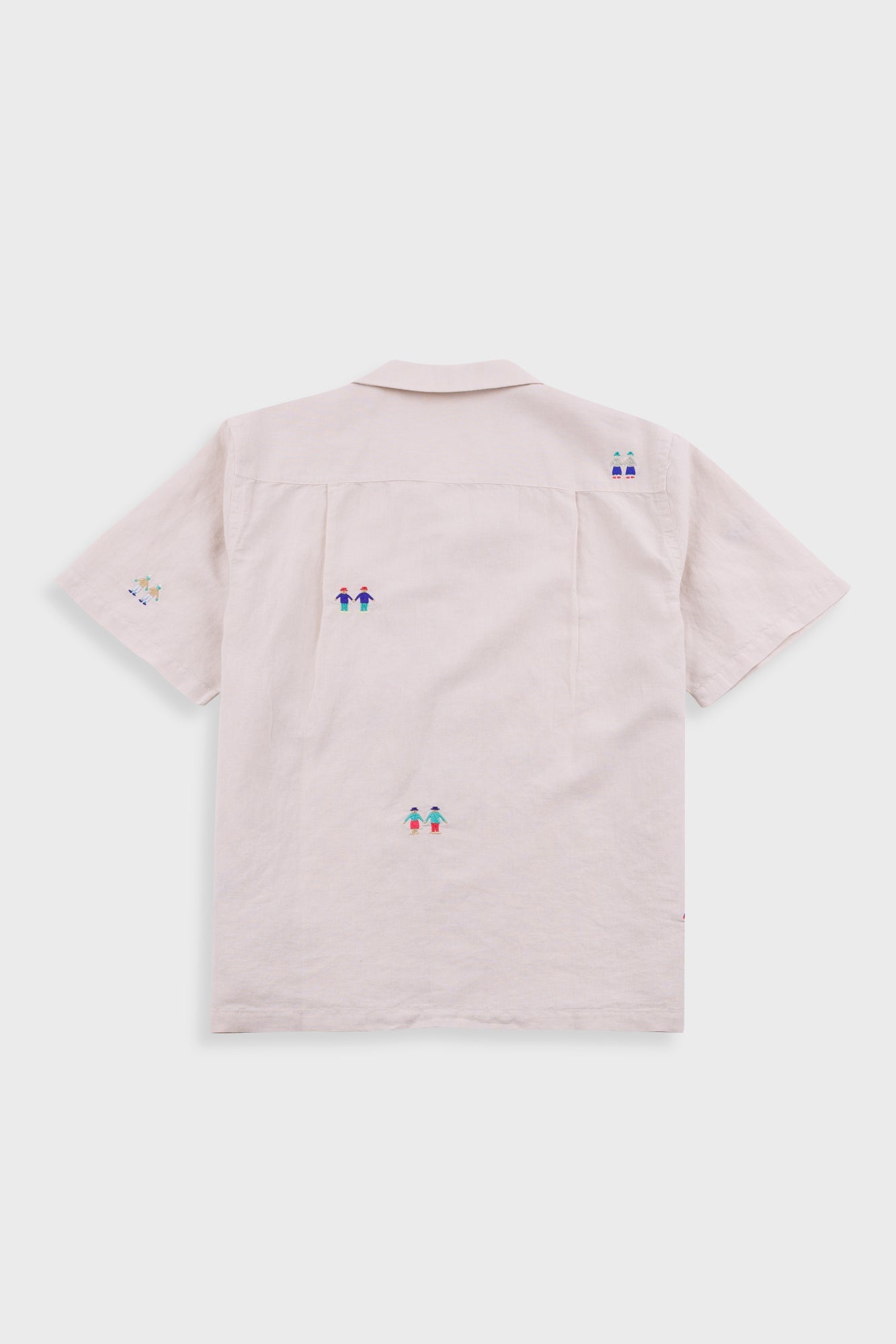 Relaxed Soft Collar Shirt - Ecru Embroidery | END. Exclusive