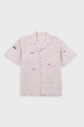 Relaxed Soft Collar Shirt - Ecru Embroidery | END. Exclusive