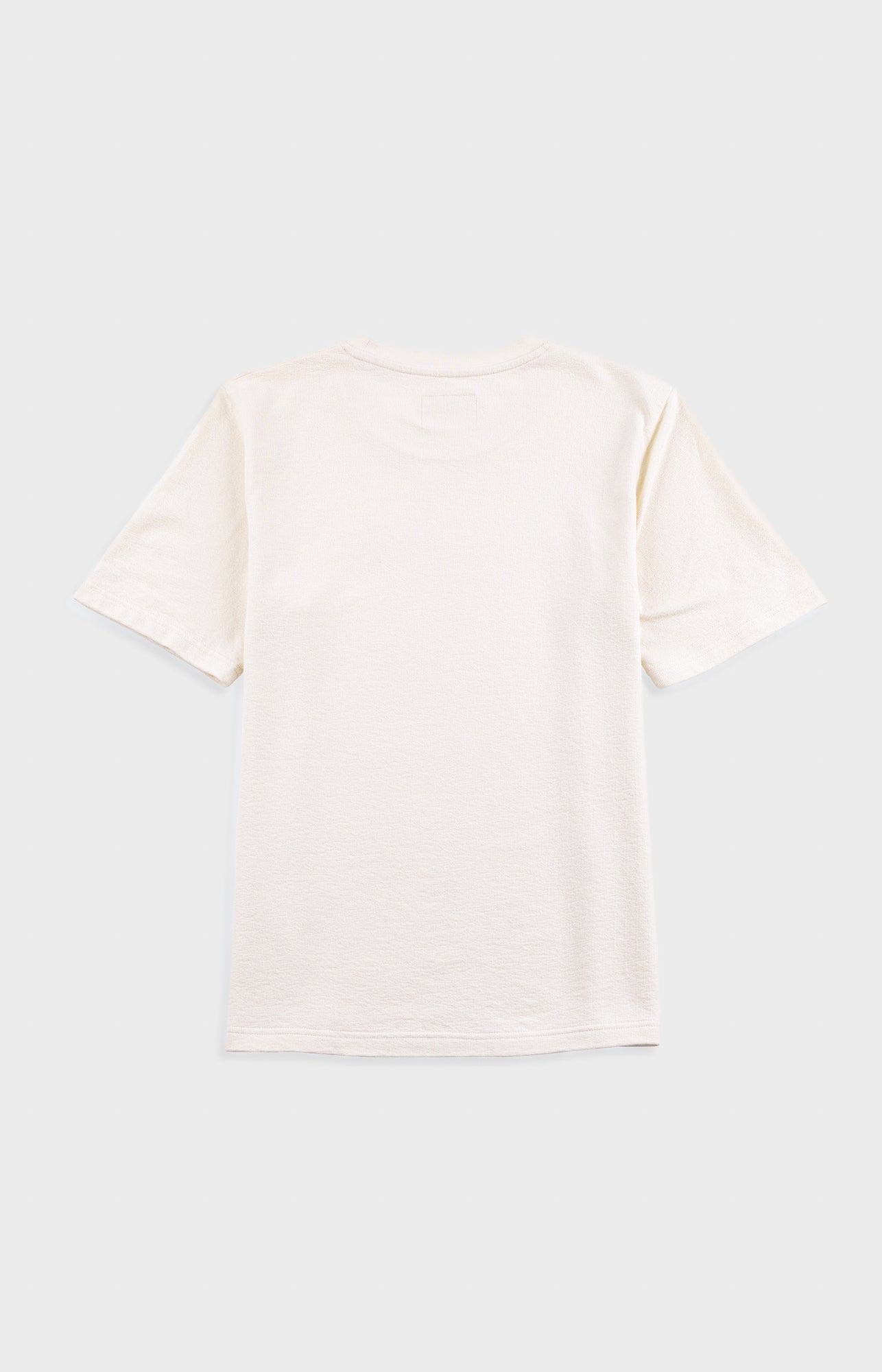 Short Sleeve Textured T-Shirt - Ecru