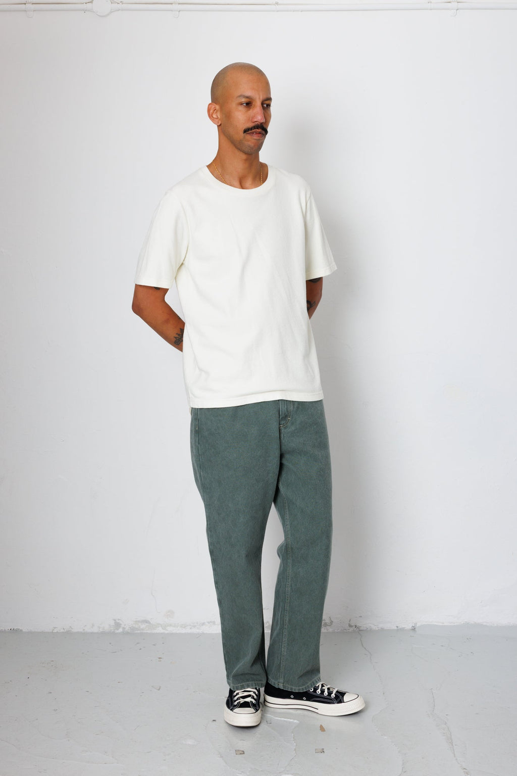 Short Sleeve Textured T-Shirt - Ecru