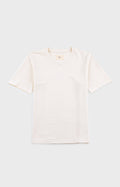 Short Sleeve Textured T-Shirt - Ecru