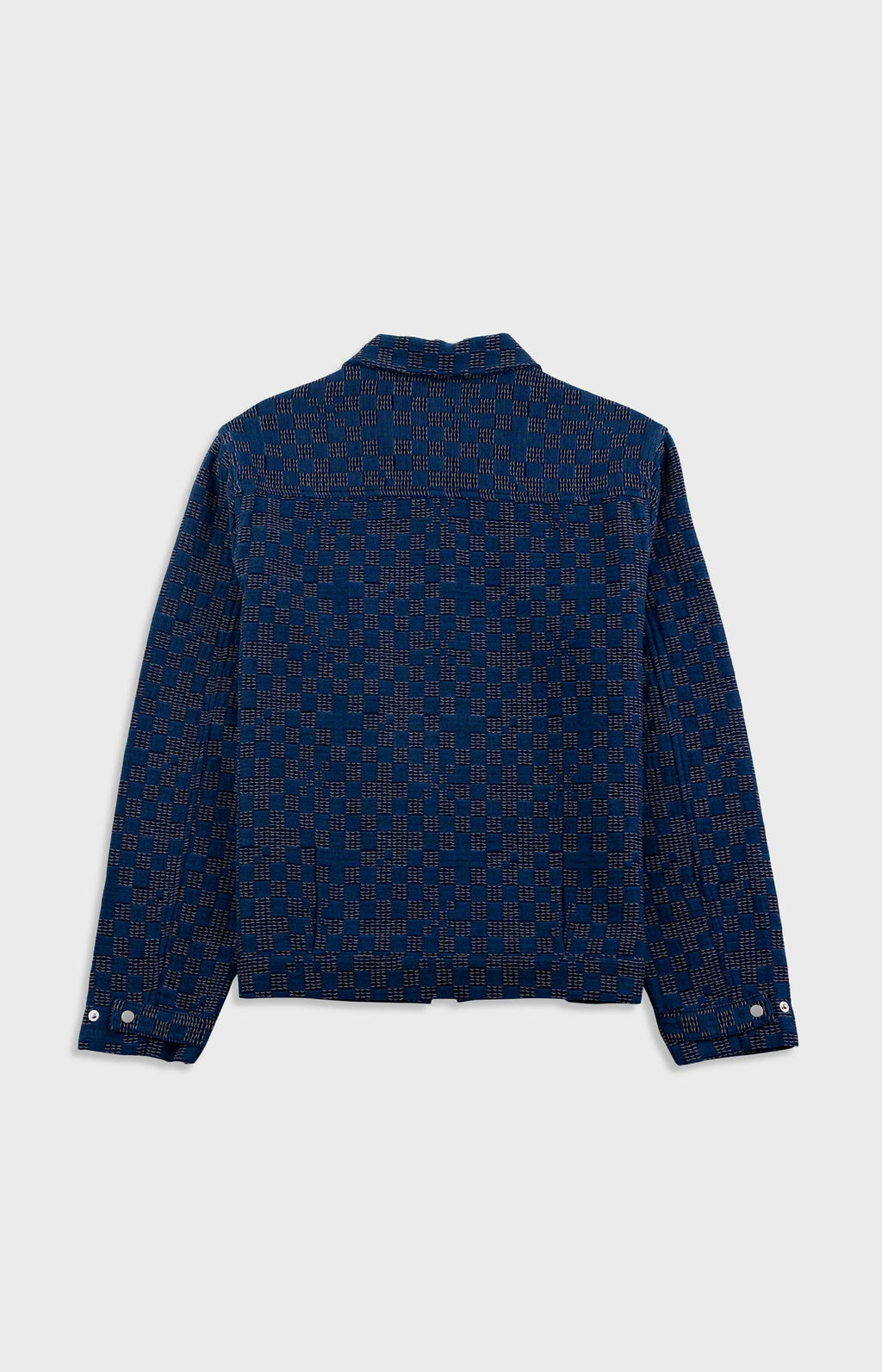 Signal Blouson - Indigo Mix Checkerboard