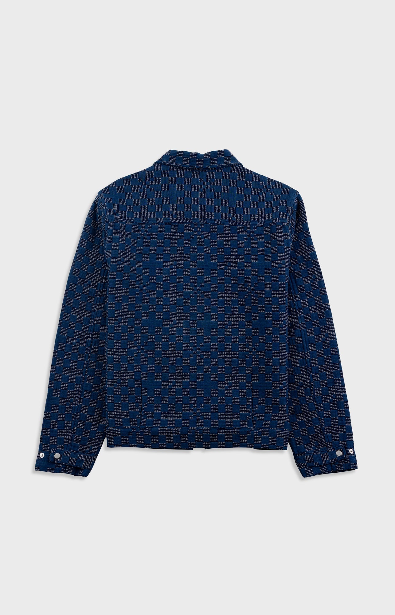 Signal Blouson - Indigo Mix Checkerboard