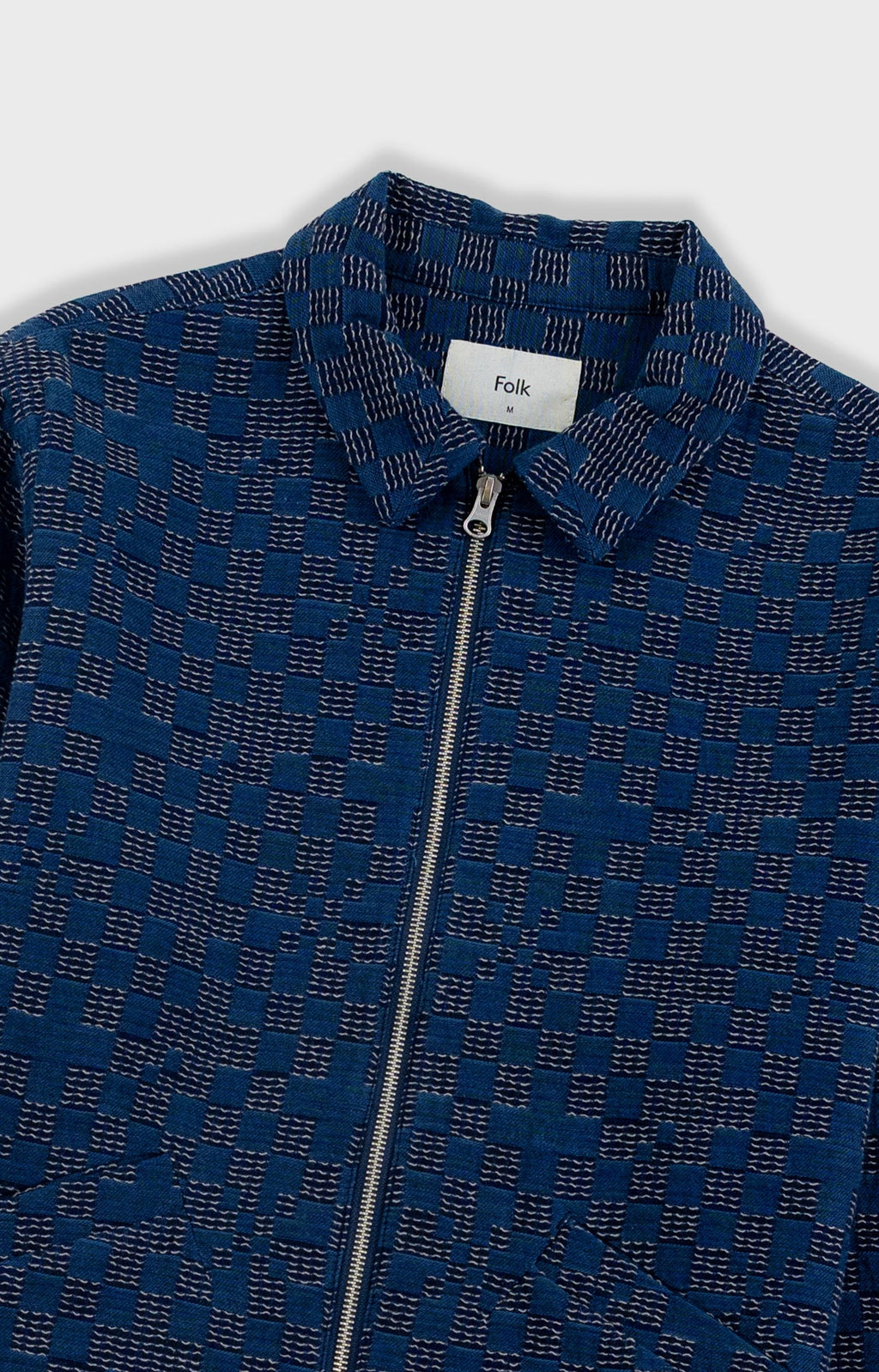 Signal Blouson - Indigo Mix Checkerboard