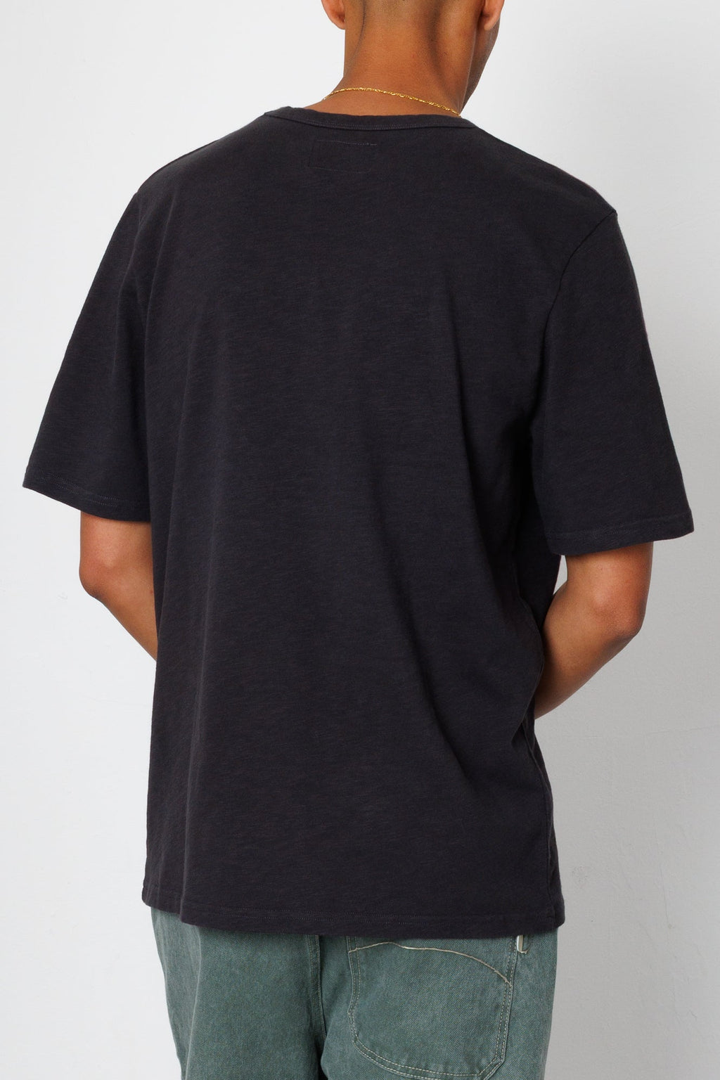 Slub Embroidery T-Shirt - Black Carousel | Folk x Goss Brothers
