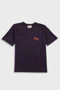 Slub Embroidery T-Shirt - Black Carousel | Folk x Goss Brothers
