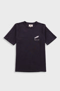 Slub Embroidery T-Shirt - Black Comet | Folk x Goss Brothers